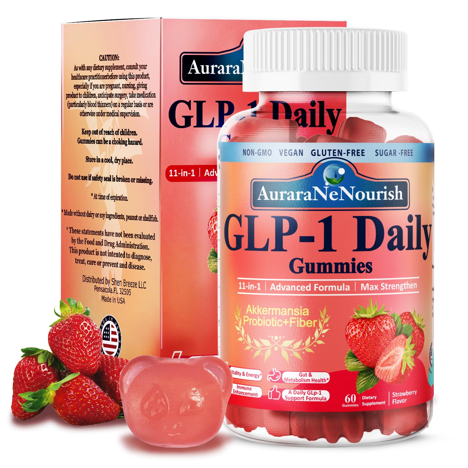 AuraraNeNourish Cutting Mix Drink Gummy 60 Count