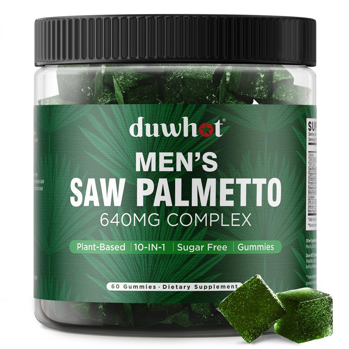 duwhot Saw Palmetto for Men Gummies 60 Count