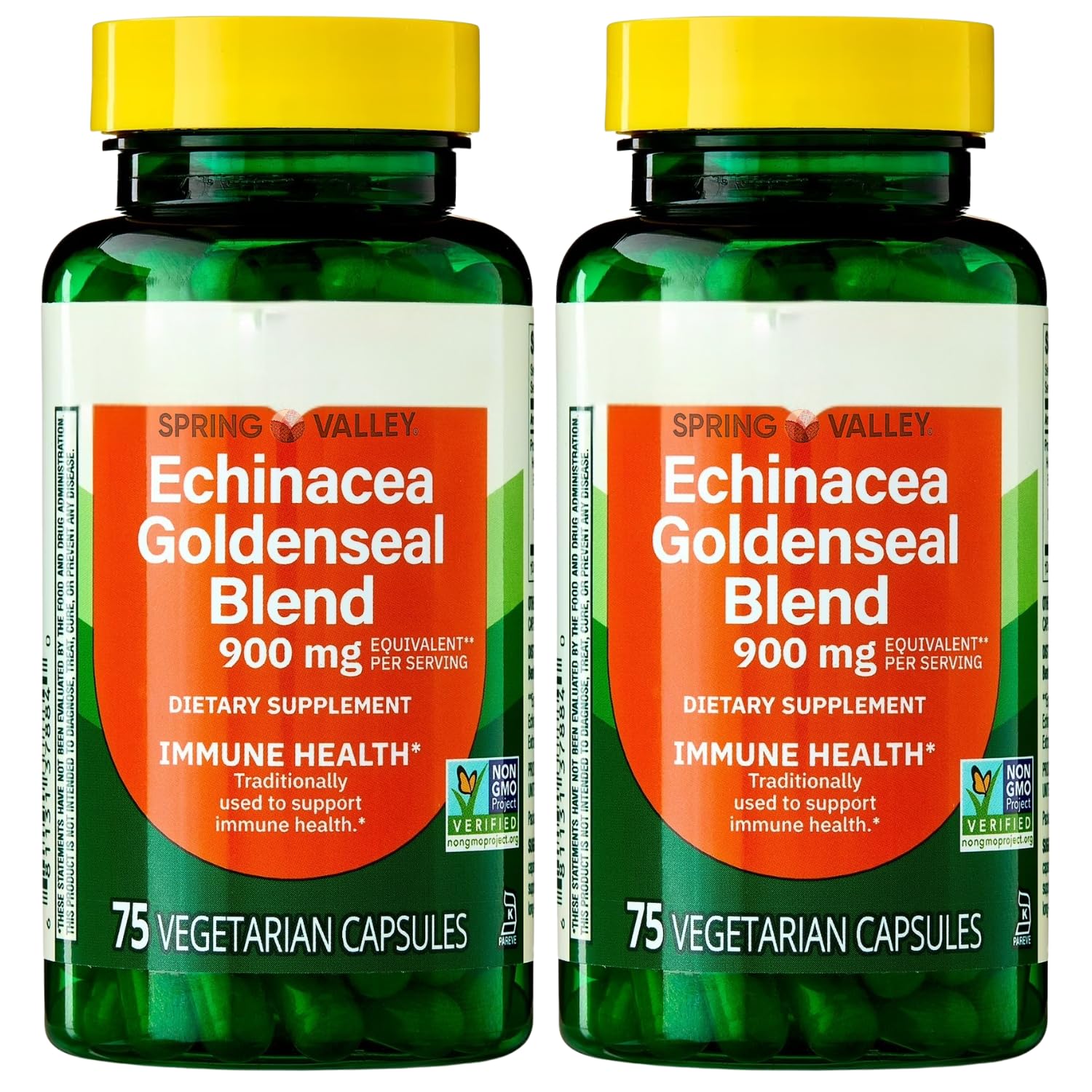 SCHMIDT EMPIRE Echinacea Goldenseal Blend 900 mg, 75 Vegetarian Capsules, Pack of 2