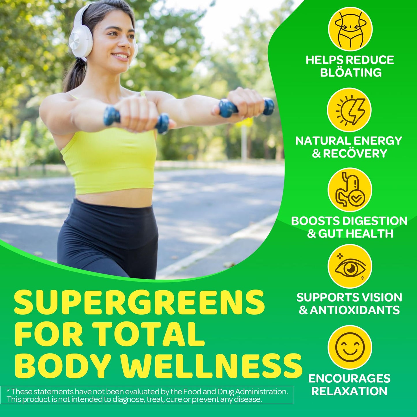 LILICARE Greens Superfood Multivitamin Soft Chew 60 Count