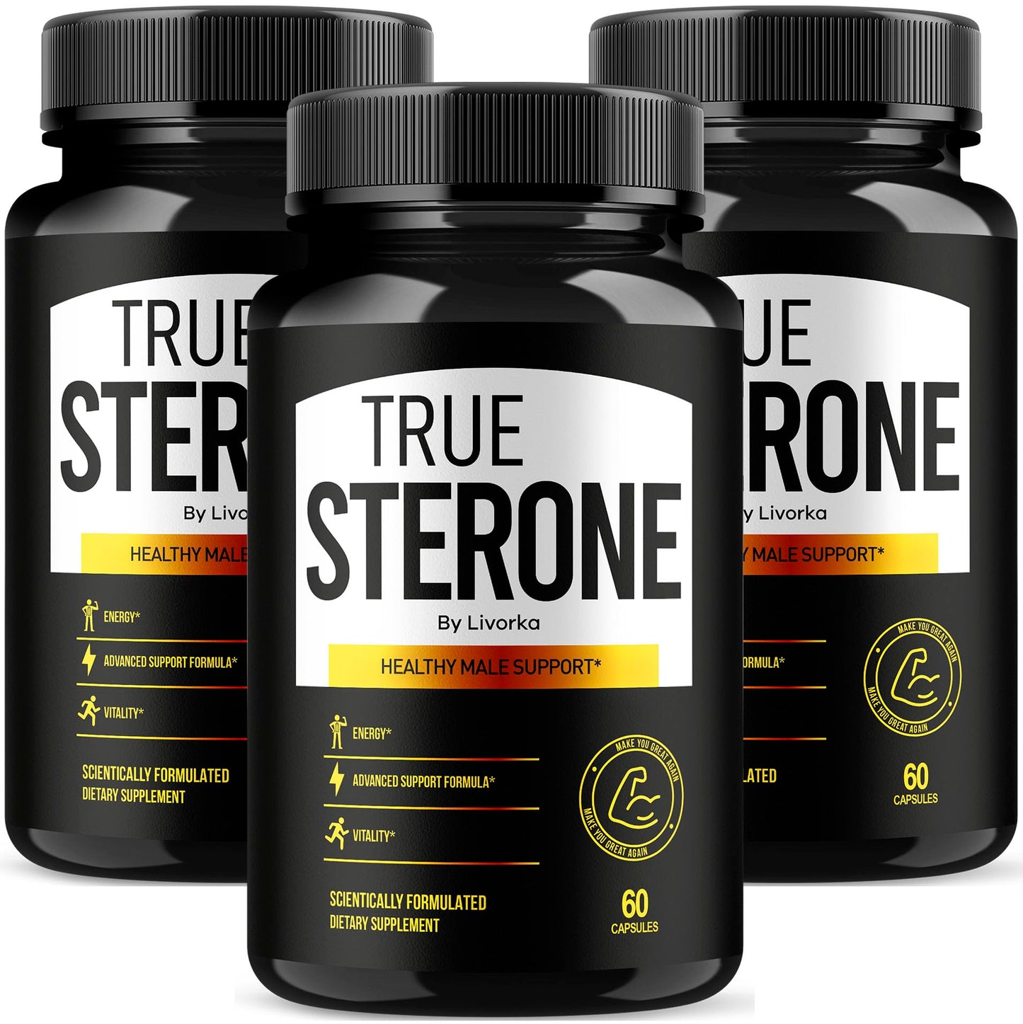 LIVORKA True Sterone Vitamin Capsules, 180 Capsules