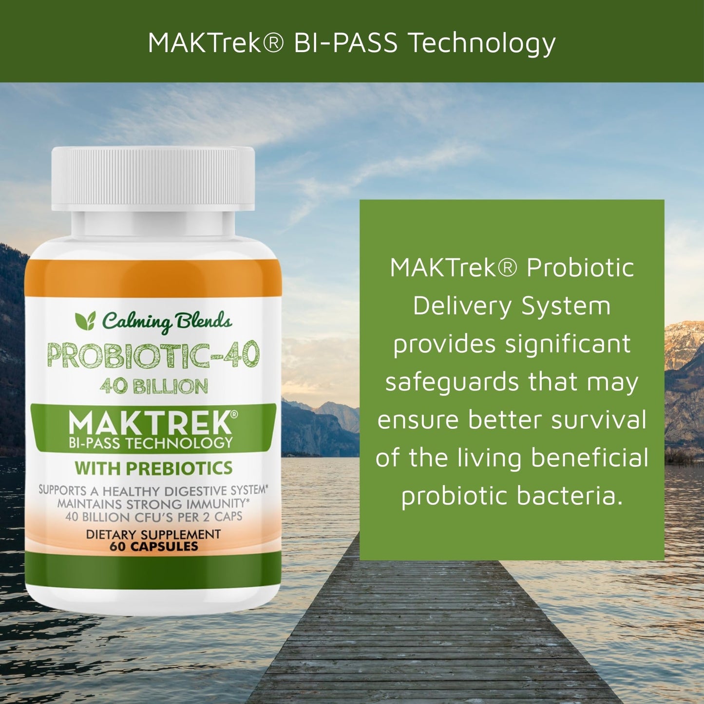 Calming Blends Probiotic 60 Capsules