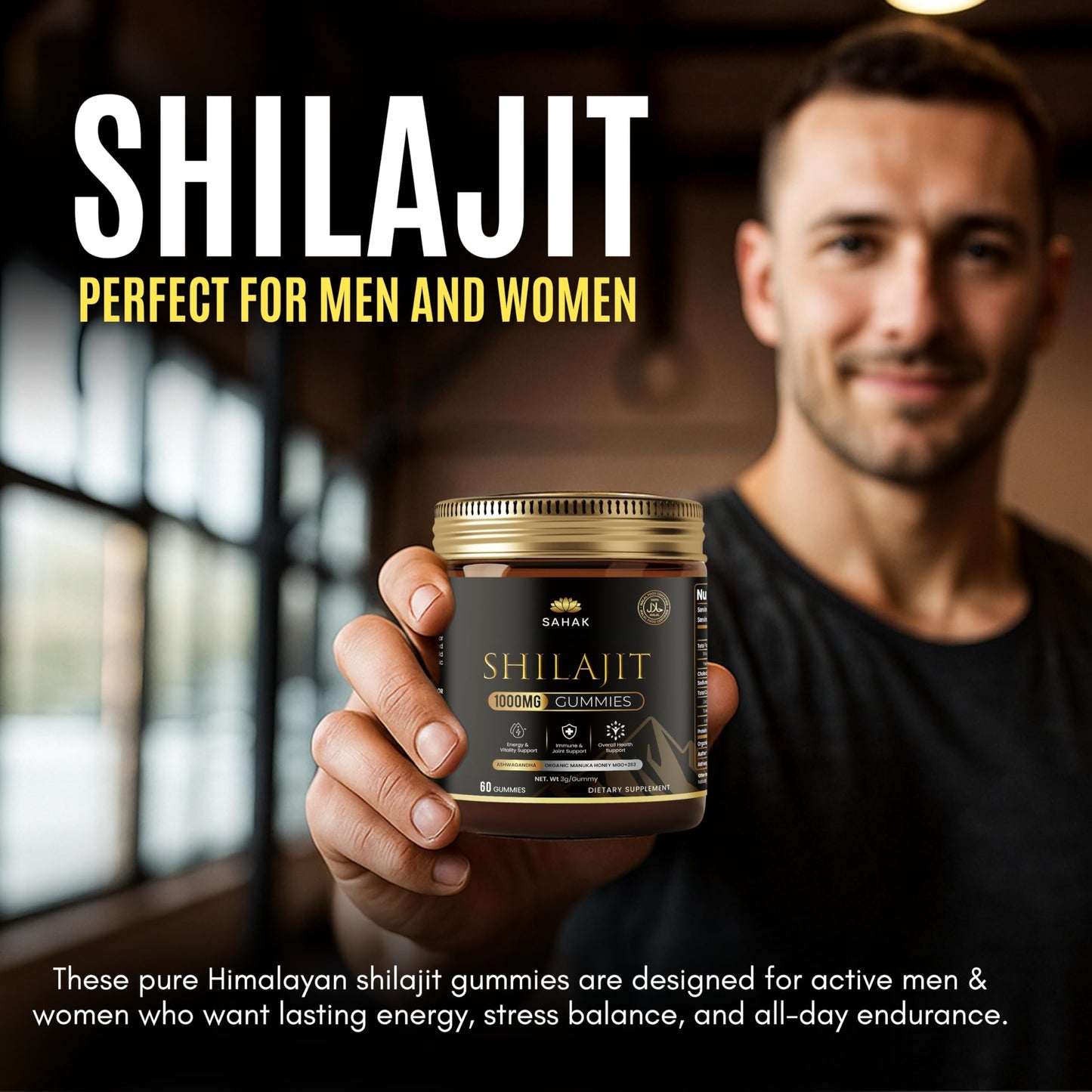 SAHAK Shilajit Gummies, 60ct