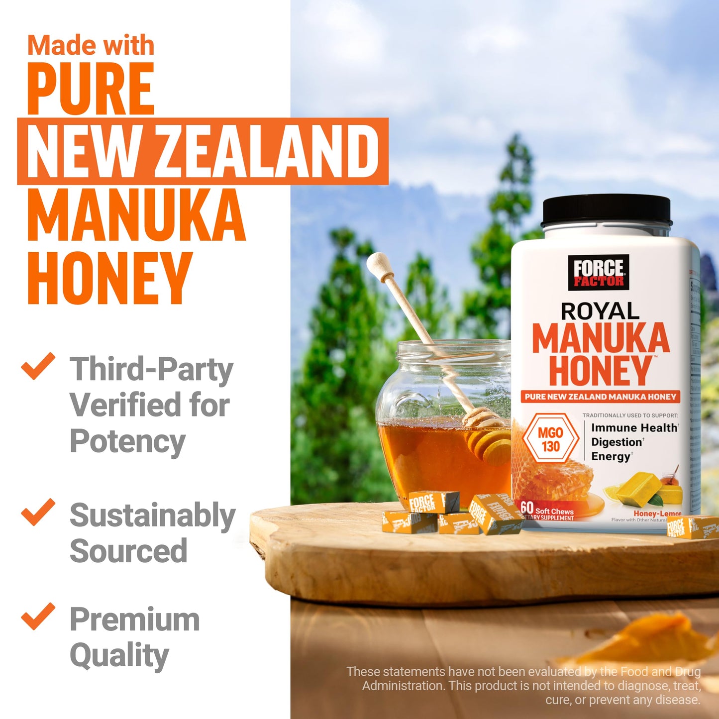 Force Factor Royal Manuka Honey Soft Chew, 60
