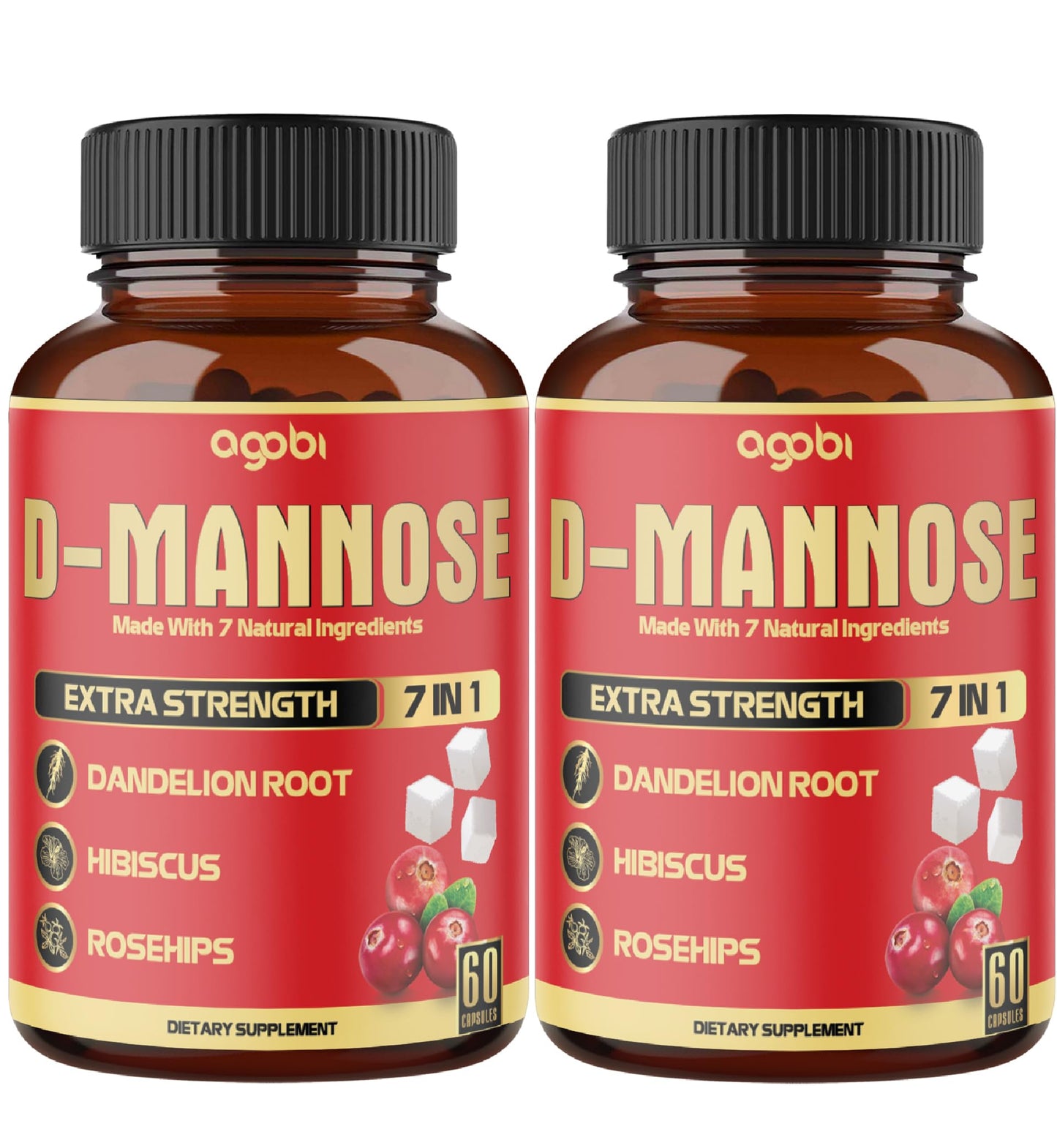 agobi D-Mannose Capsules, 120 Count