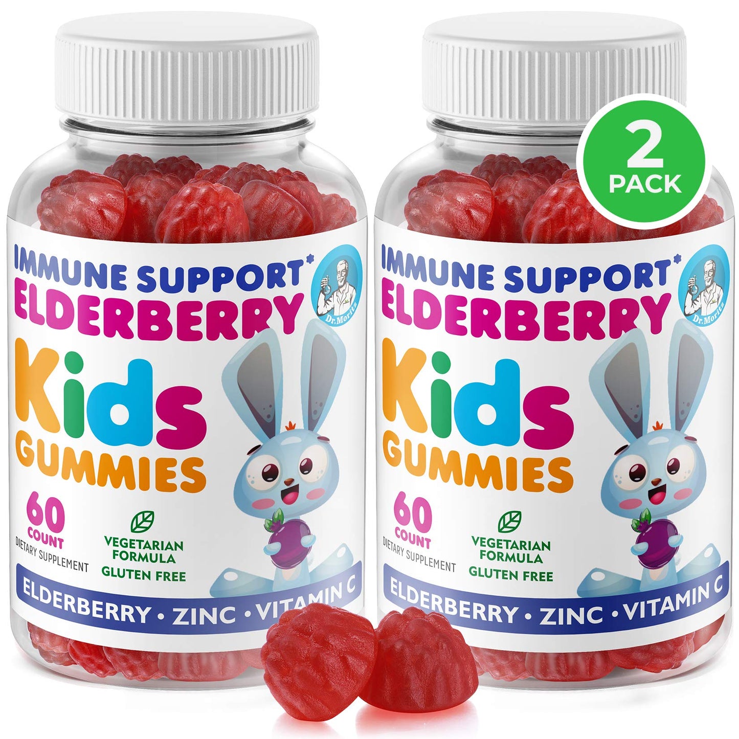 DR. MORITZ Elderberry Gummies 120 Count
