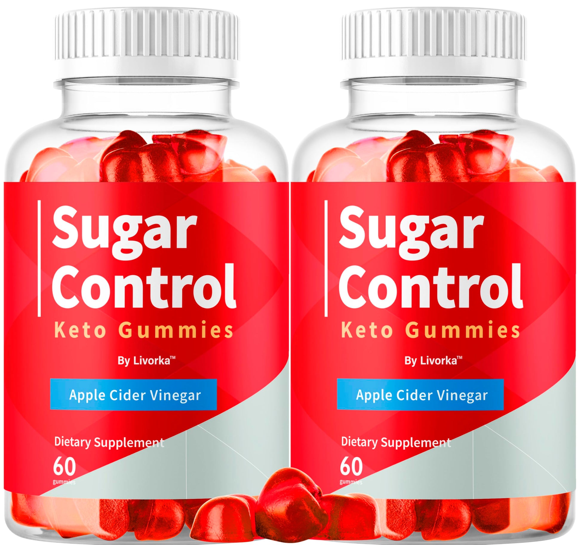 LIVORKA SugarControl Keto Gummies Apple Cider Vinegar, 120 Gummies