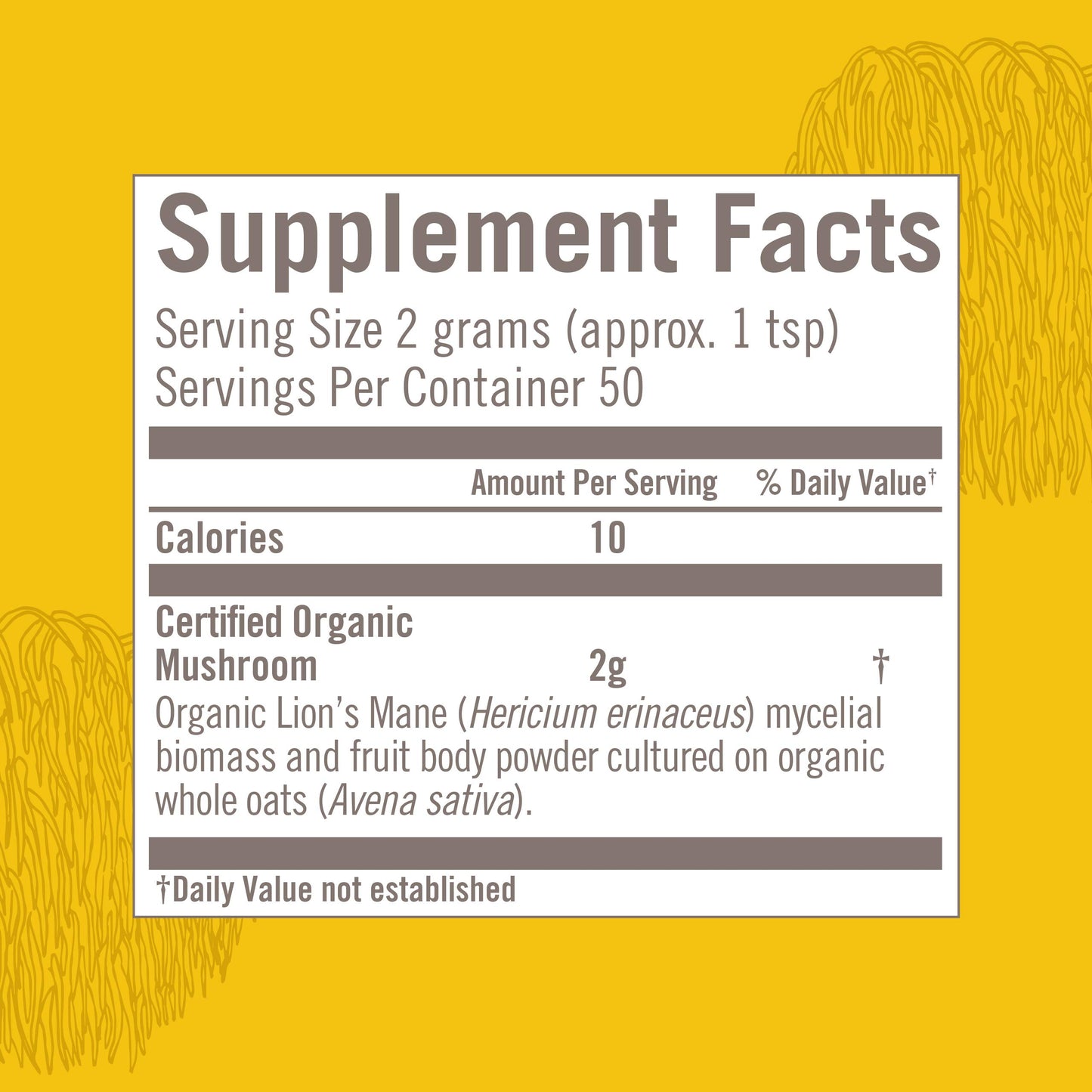 OM MUSHROOM SUPERFOOD Mushroom Matrix Lion's Mane Powder 4 Ounce