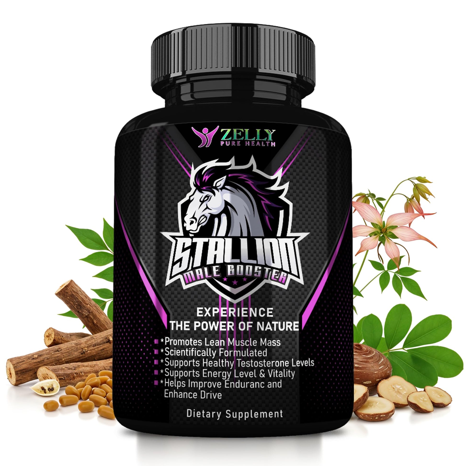 Zelly Pure Health Stallion Herbal Men’s Wellness Supplement 90 Capsules