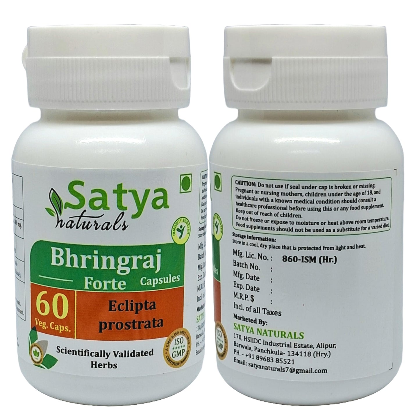 Generic Bhringraj 500mg Capsule, Eclipta Prostrata Extract, 120 Capsules