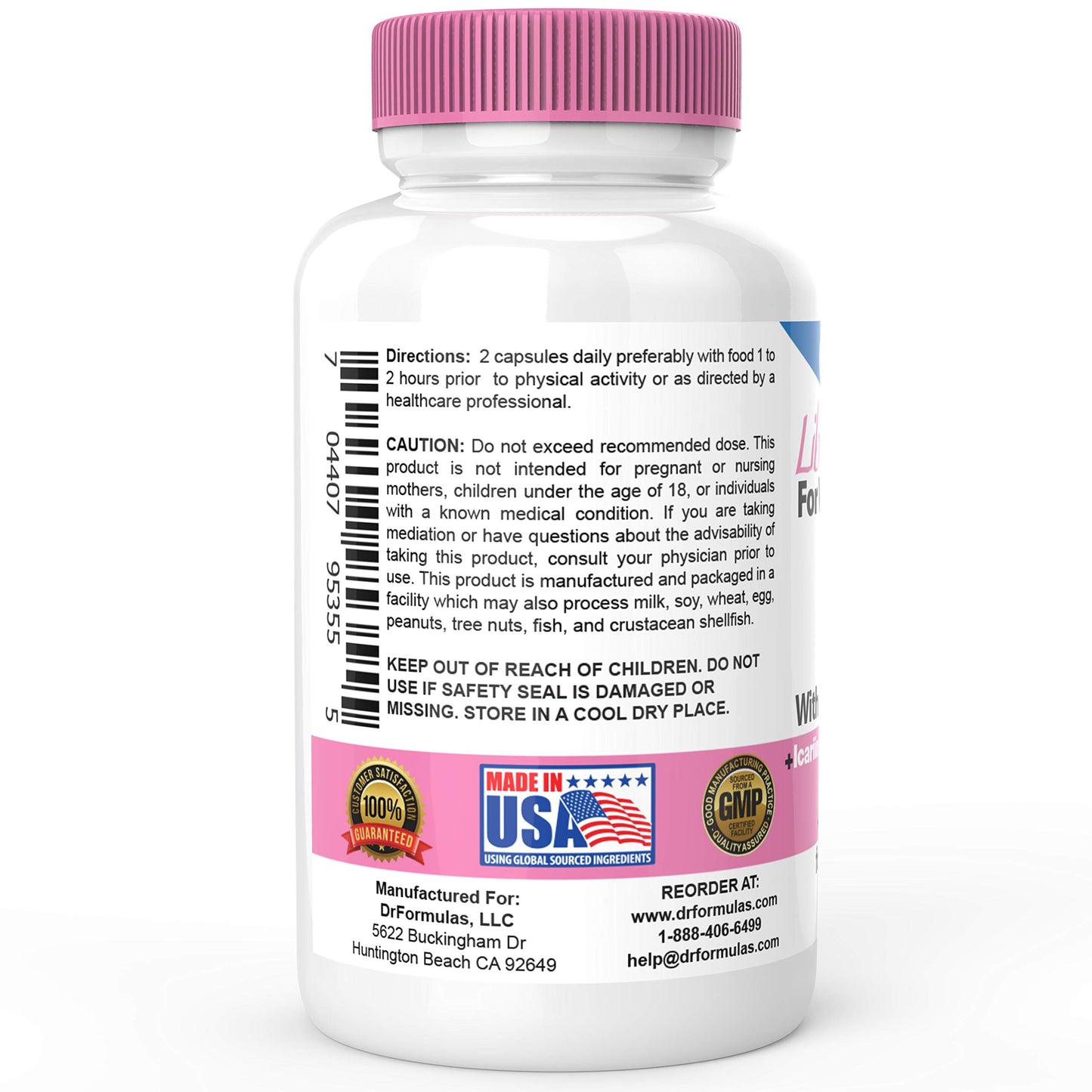 DrFormulas Libido Support for Women with Horny Goat Weed Extract with Maca, Epimedium and Icariin Capsules, 60 Count