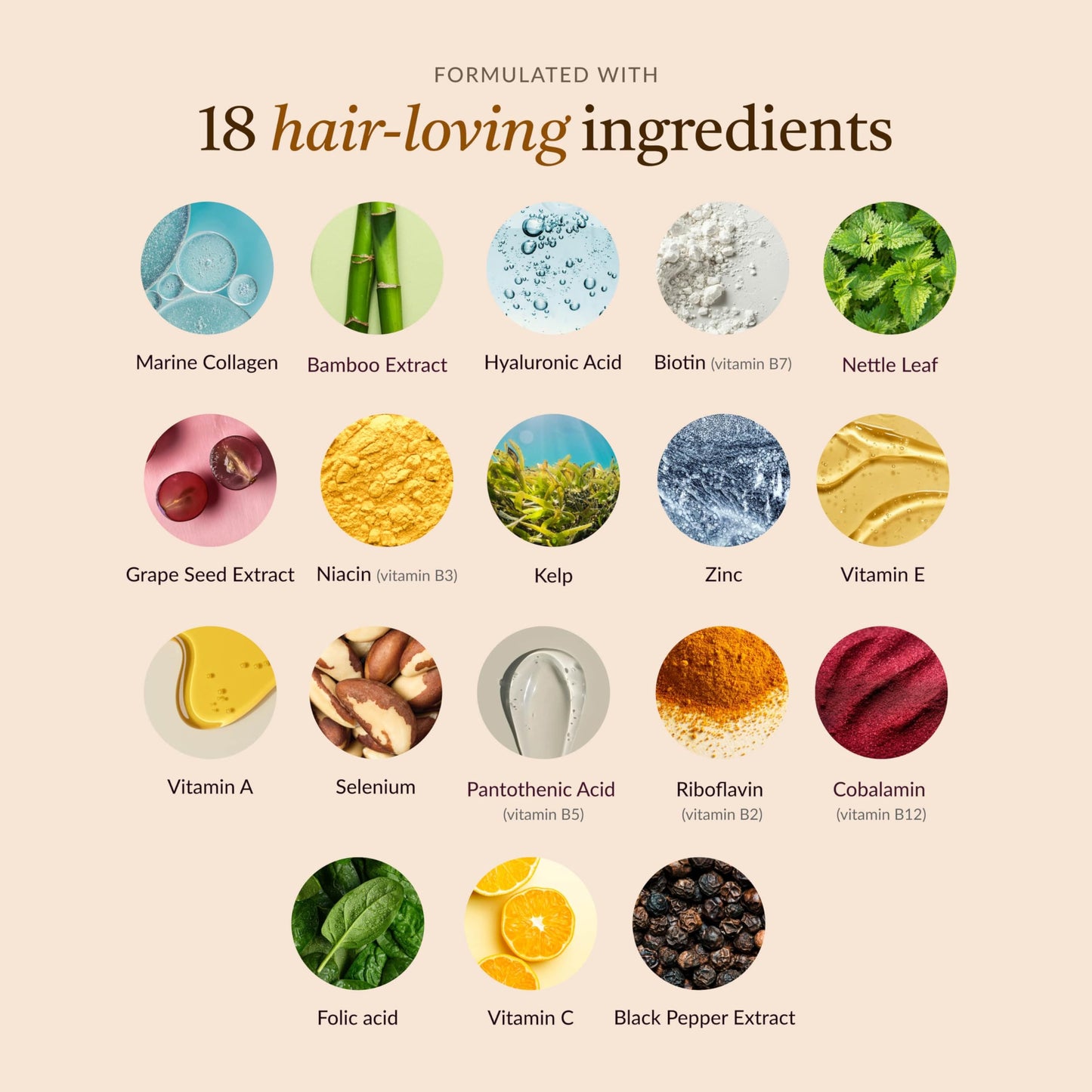 Kailea 18-in-1 Hair Growth Supplement 60 Capsules
