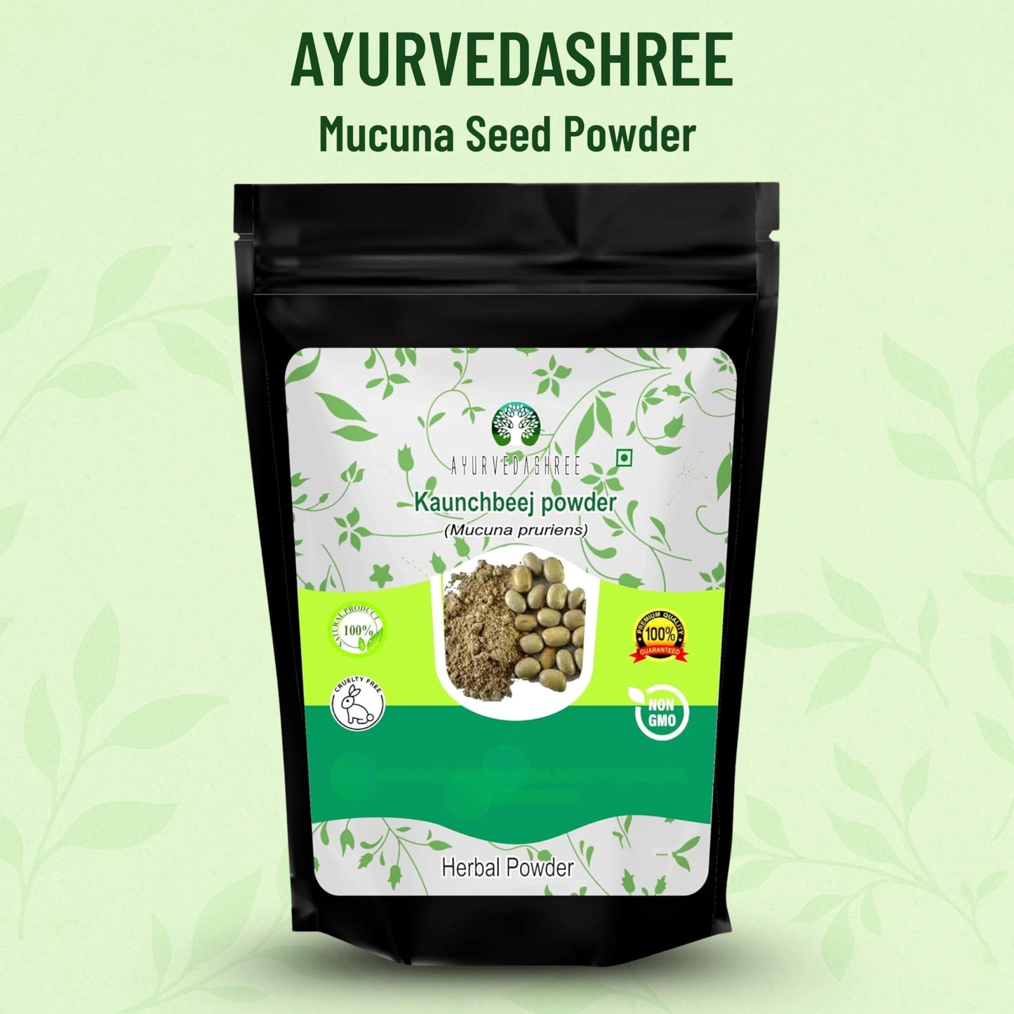 Ayurvedashree Mucuna Seed Powder 7.05 Ounce Pack of 1
