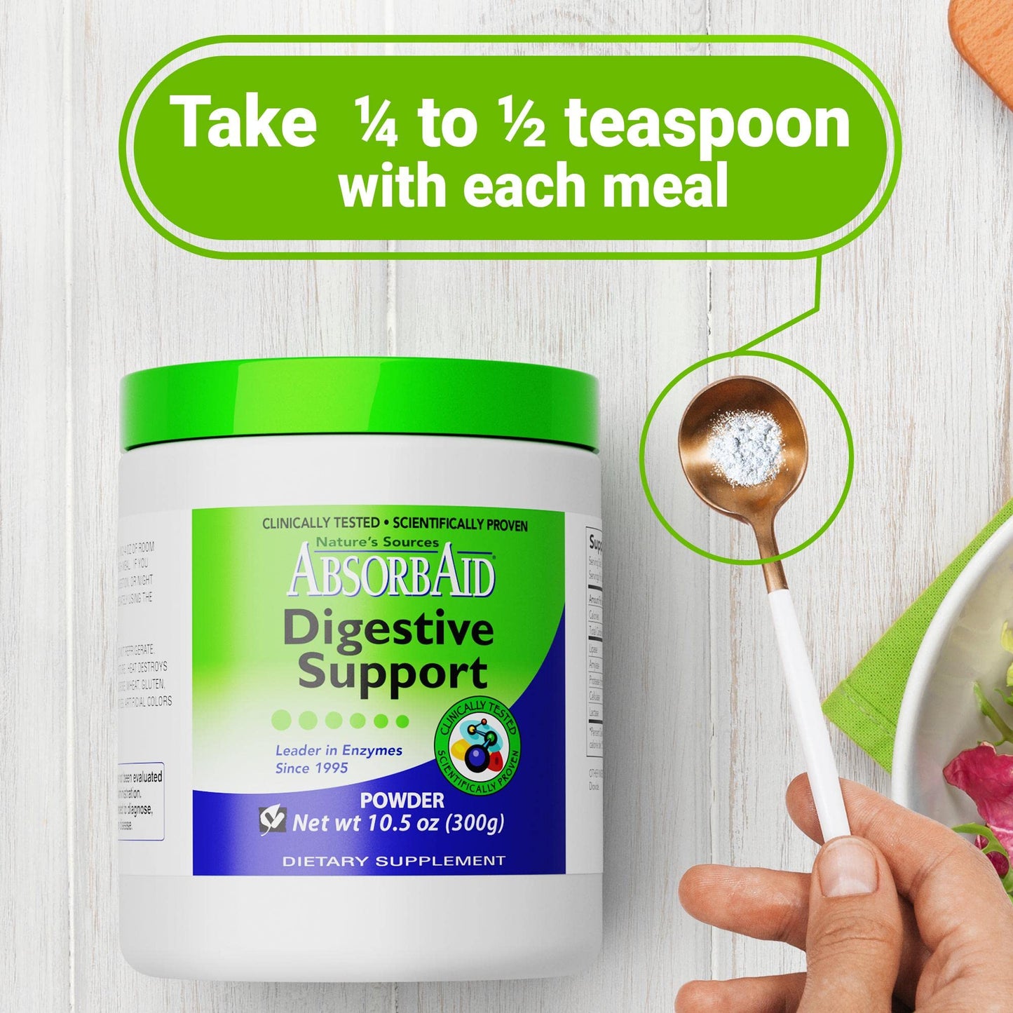 AbsorbAid Digestive Enzymes Powder 10.58 oz
