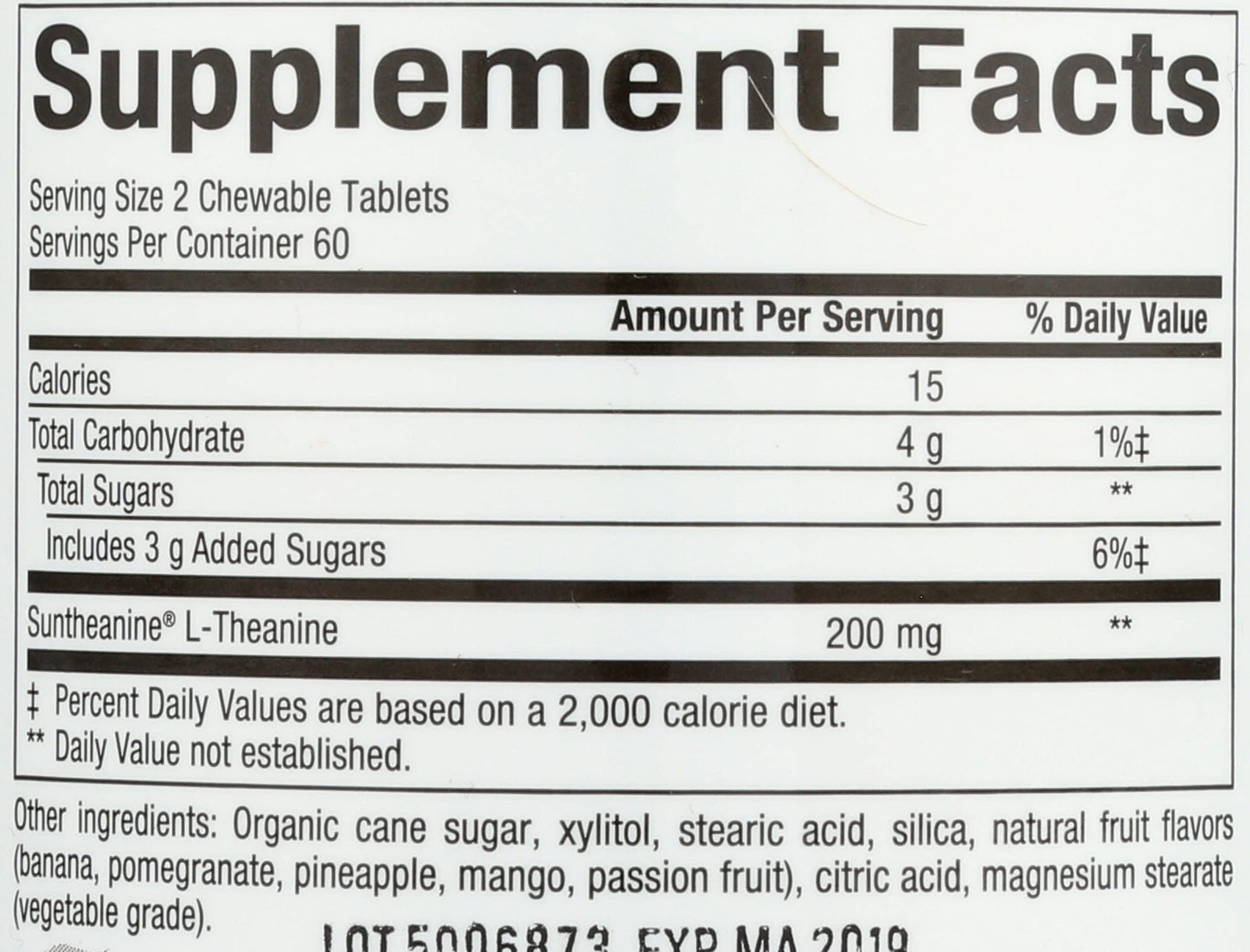 Natural Factors Stress-Relax Suntheanine L-Theanine 100 mg Tablet, 120 Tablets