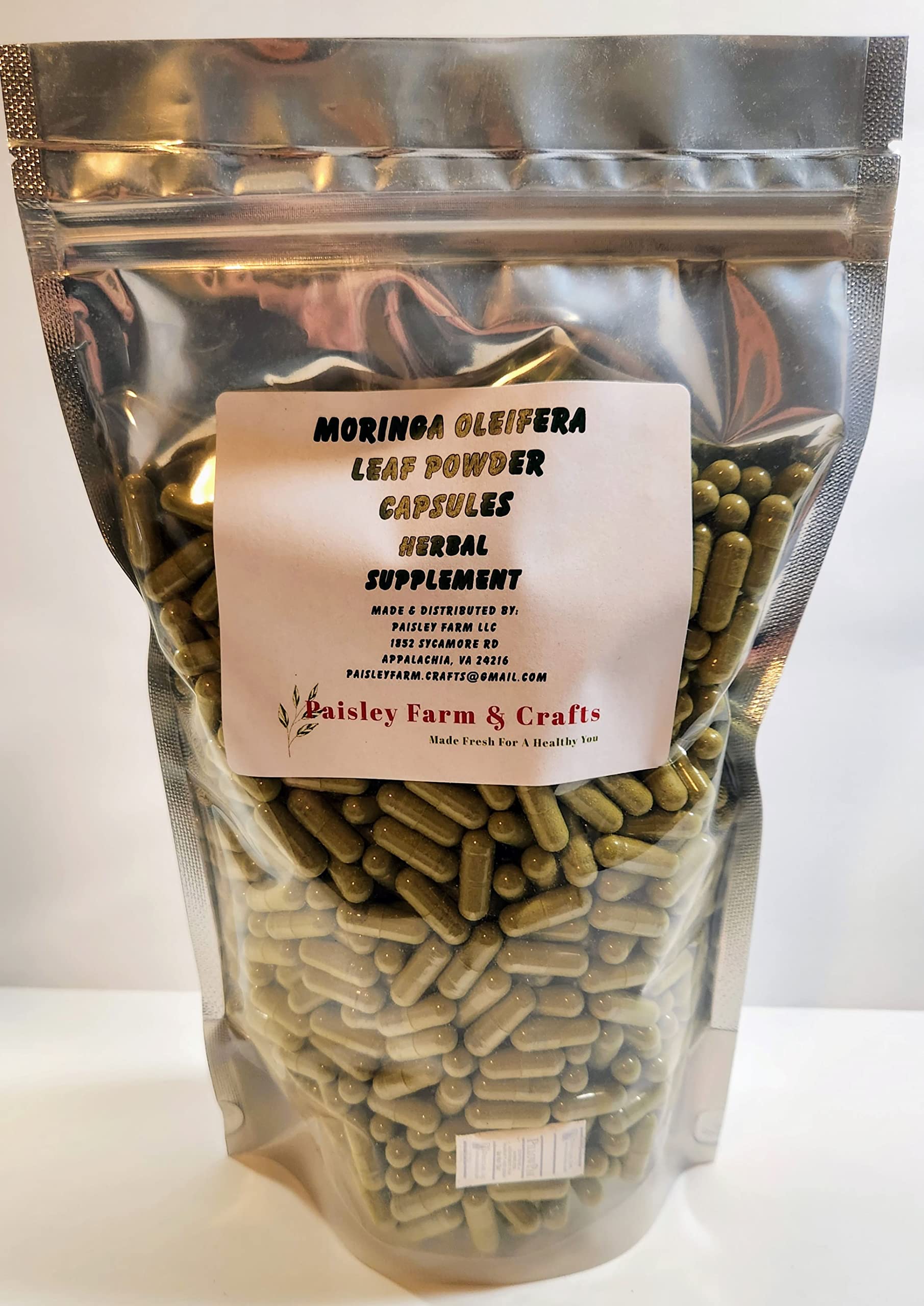 Paisley Farm and Crafts Moringa Oleifera Leaf 900 Capsules
