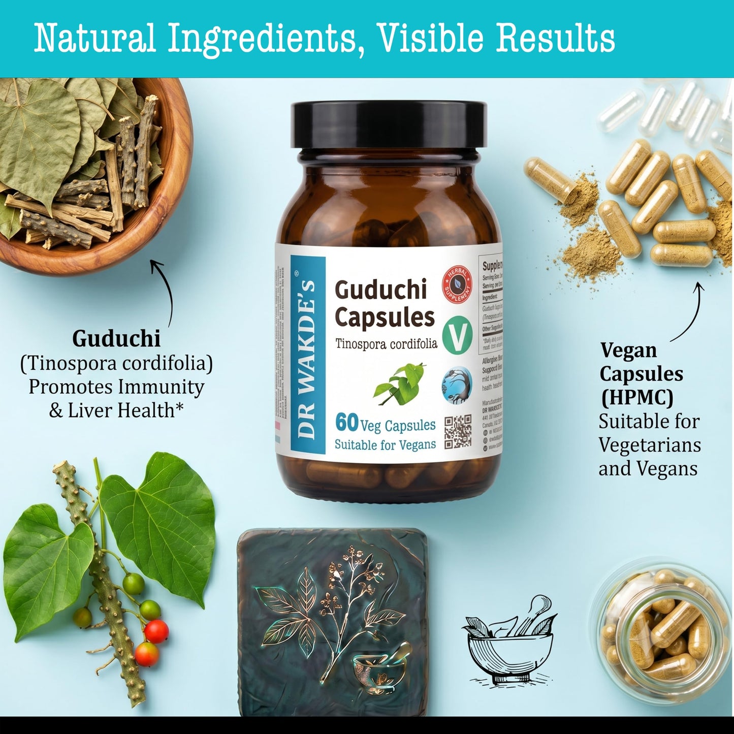 DR WAKDE's Guduchi Capsules 60 Veg Caps