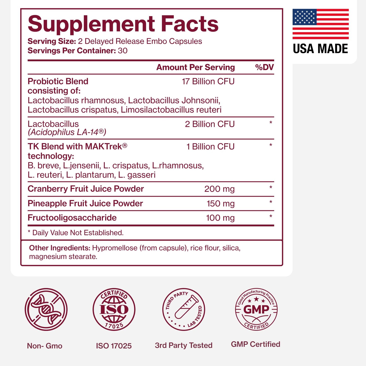 Pure Micronutrients pH Balance Vaginal Probiotics for Women - Odor & Itch Support - Vaginal Health Pills with Cranberry, Lactobacillus & Prebiotics - Feminine Wellness Daily Supplement, 60 Capsules