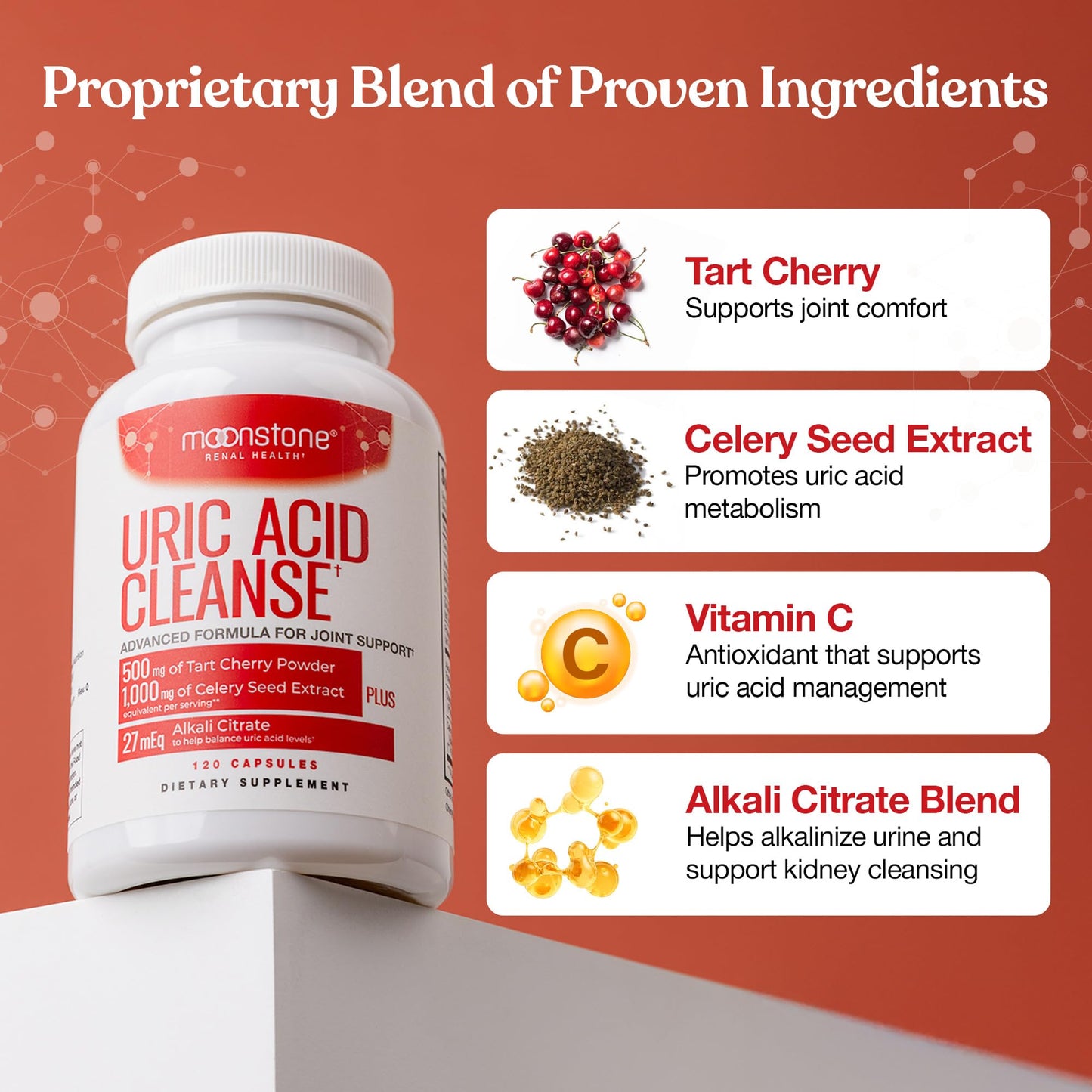 Moonstone Uric Acid Cleanse Capsule 120 Count