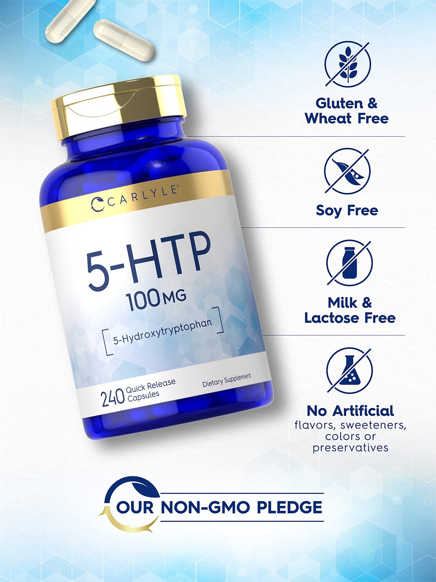 Carlyle 5-HTP 100 mg Capsule 240 Capsules