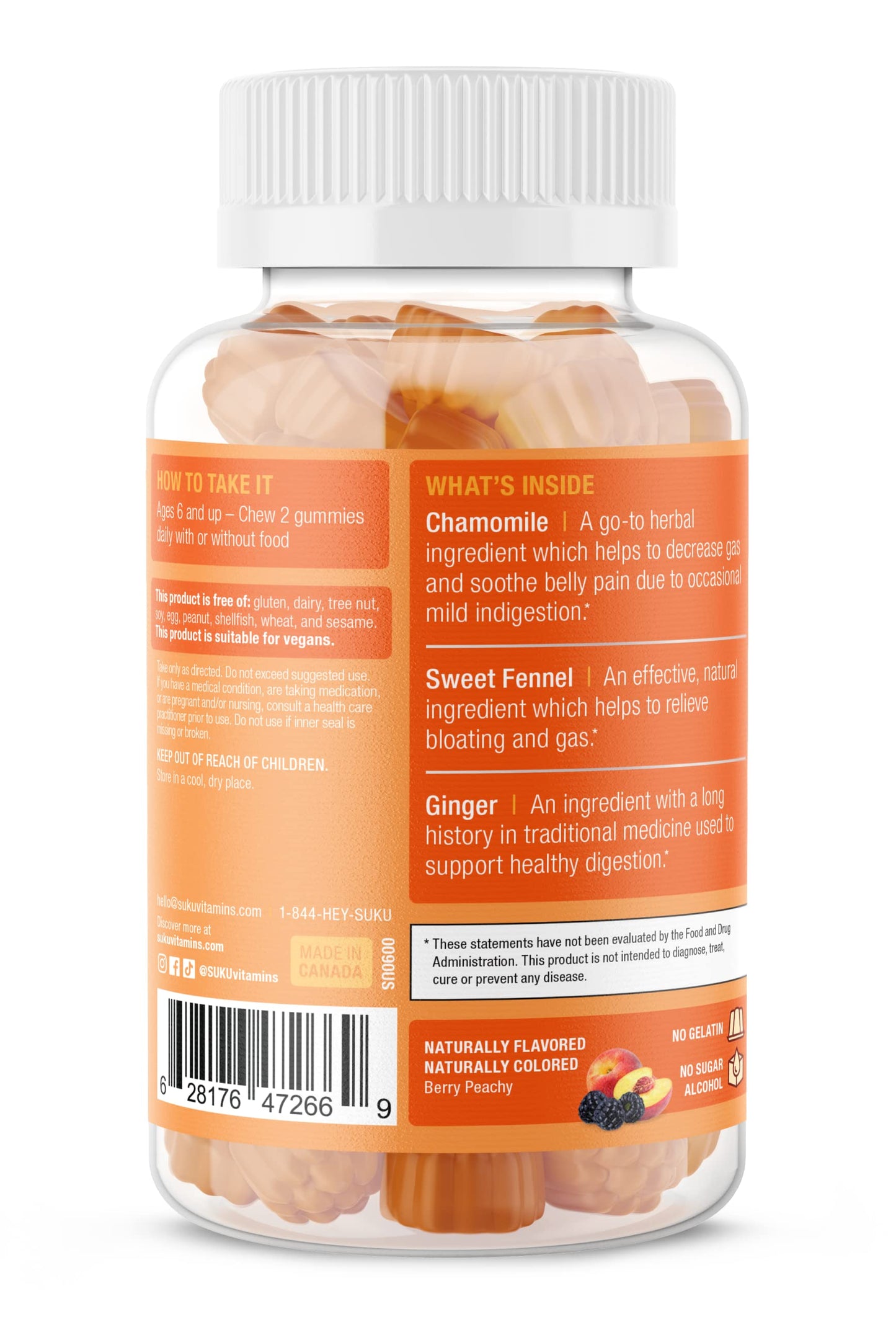 SUKU Debloat Gummies 50 Count