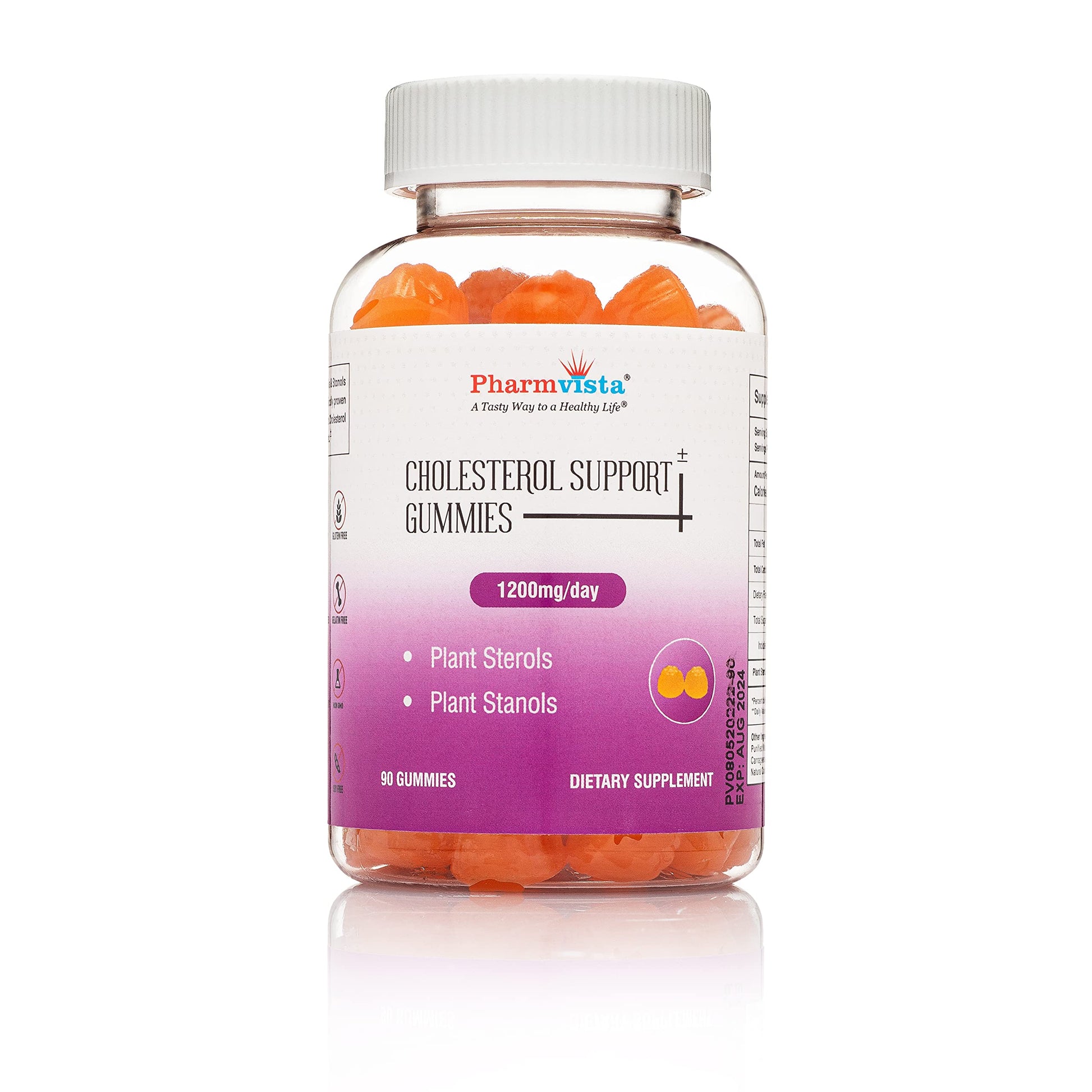 Pharmvista Plant Sterols and Stanols 1200mg Gummy 90 Count