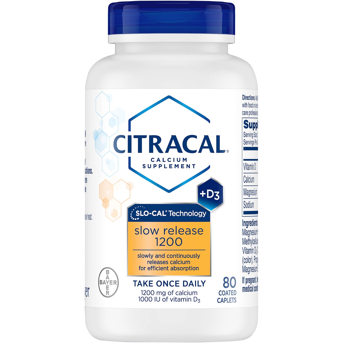 Citracal Calcium + D Slow Release 1200 Caplets, 480