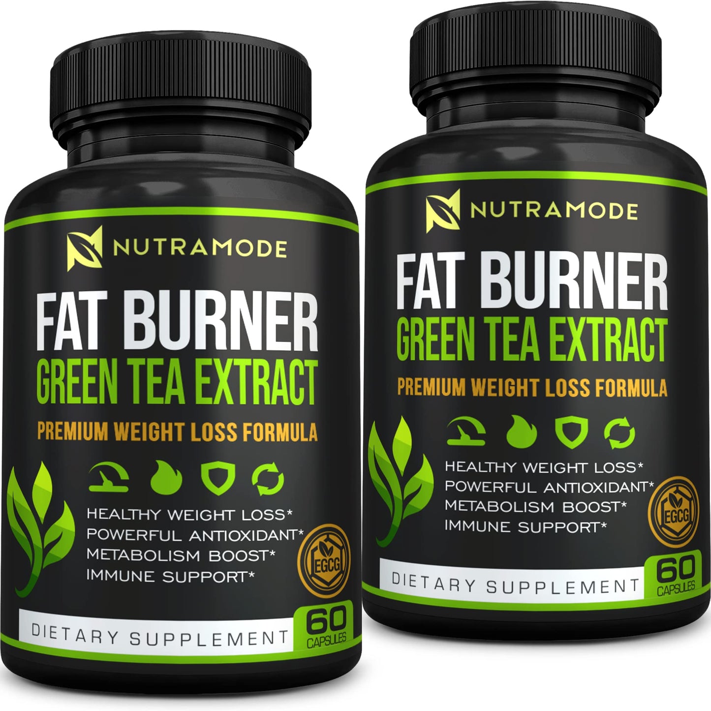 NUTRAMODE Premium Green Tea Extract Fat Burner Capsule 120 Count