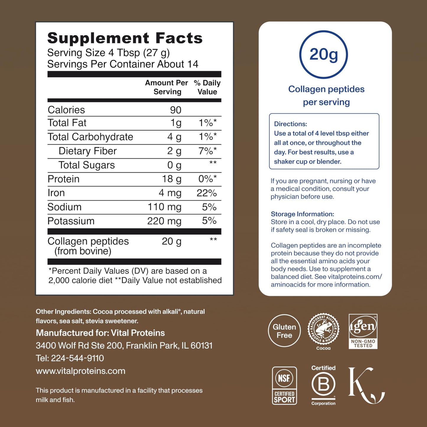 Vital Proteins Collagen Peptides Powder 13.5oz