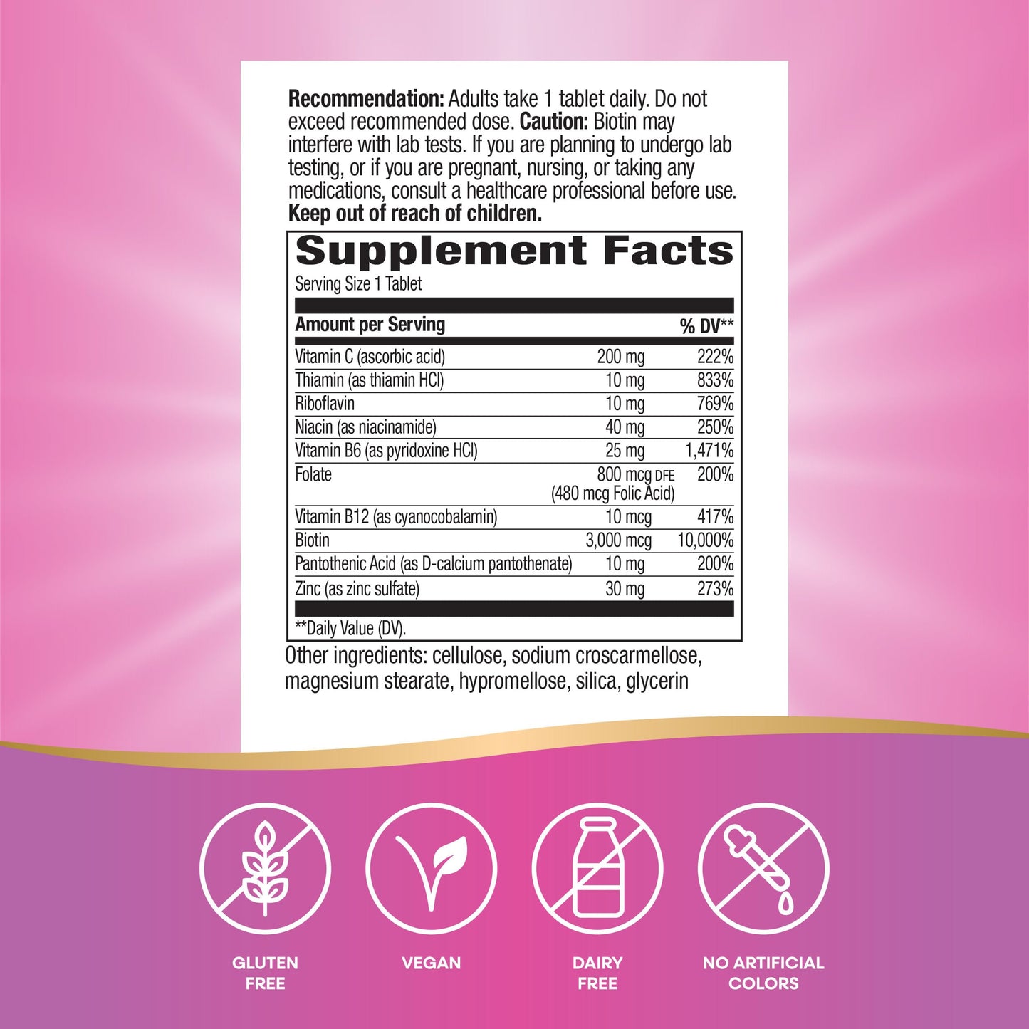 Nature's Way Biotin Forte 60 Tablets