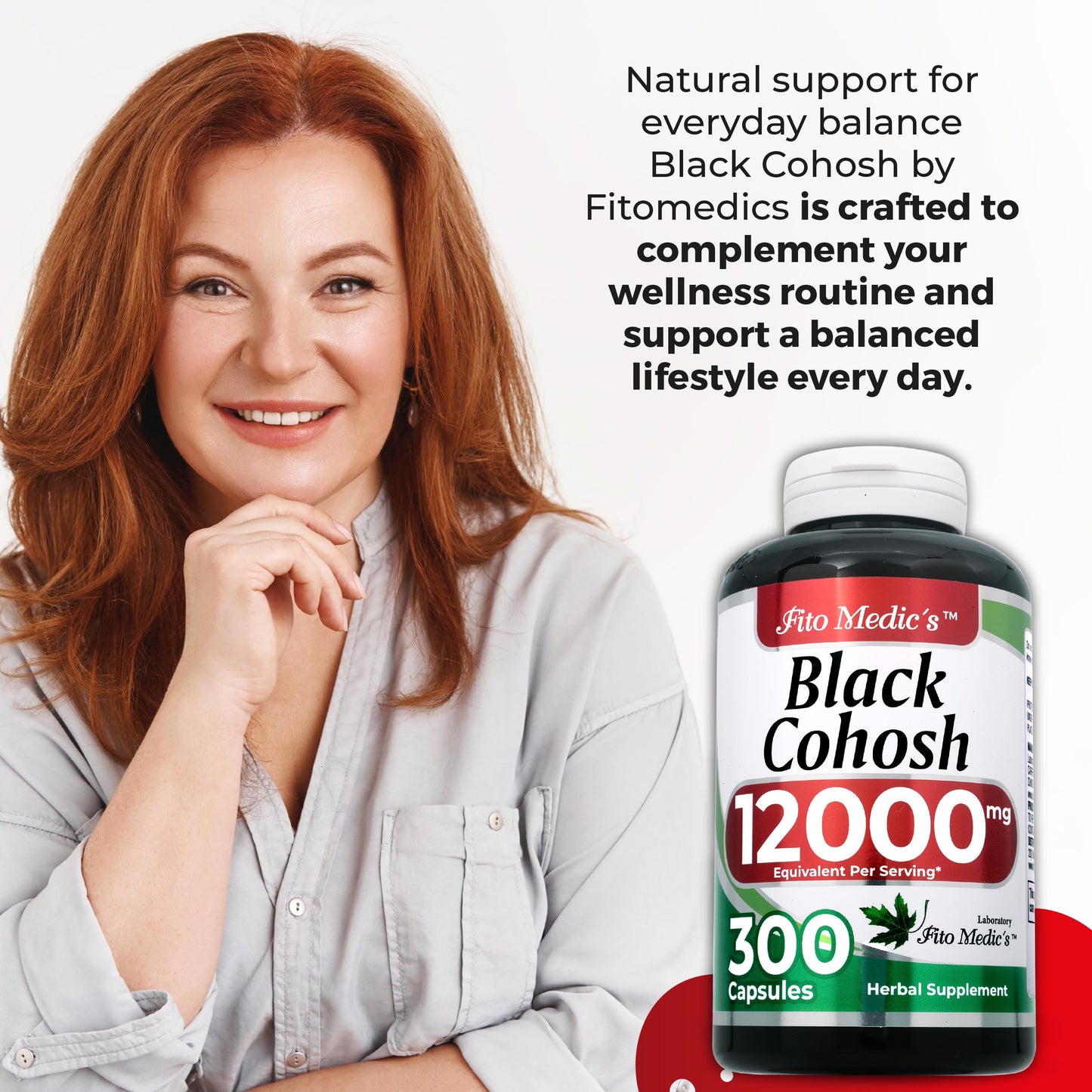 FITO MEDIC'S Black Cohosh Capsules, 300 Capsules