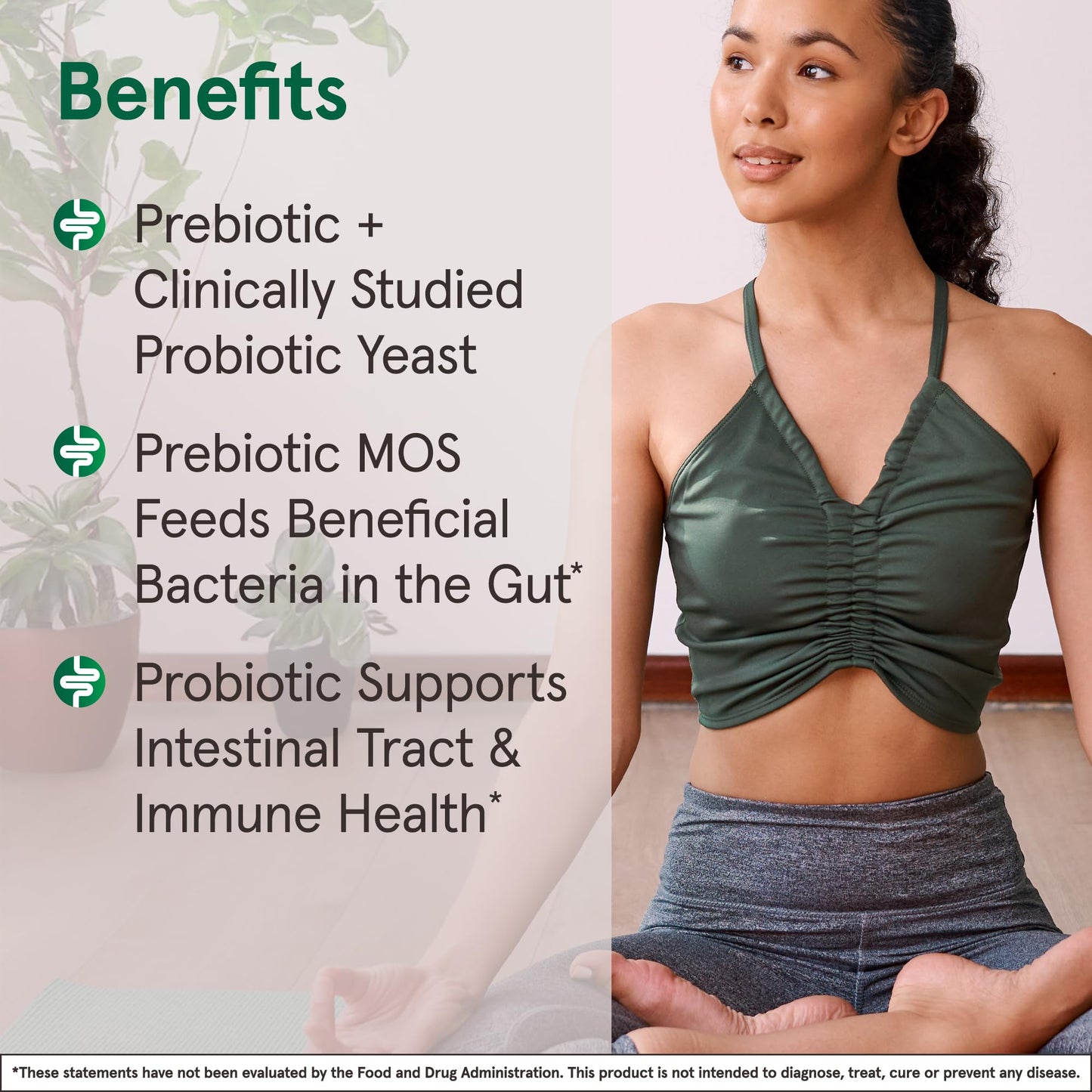 Jarrow Formulas Saccharomyces Boulardii + MOS Probiotics for Digestive Health and Intestinal Tract Support, 5 Billion CFU Per Serving, Probiotic + Prebiotic, 180 Capsules