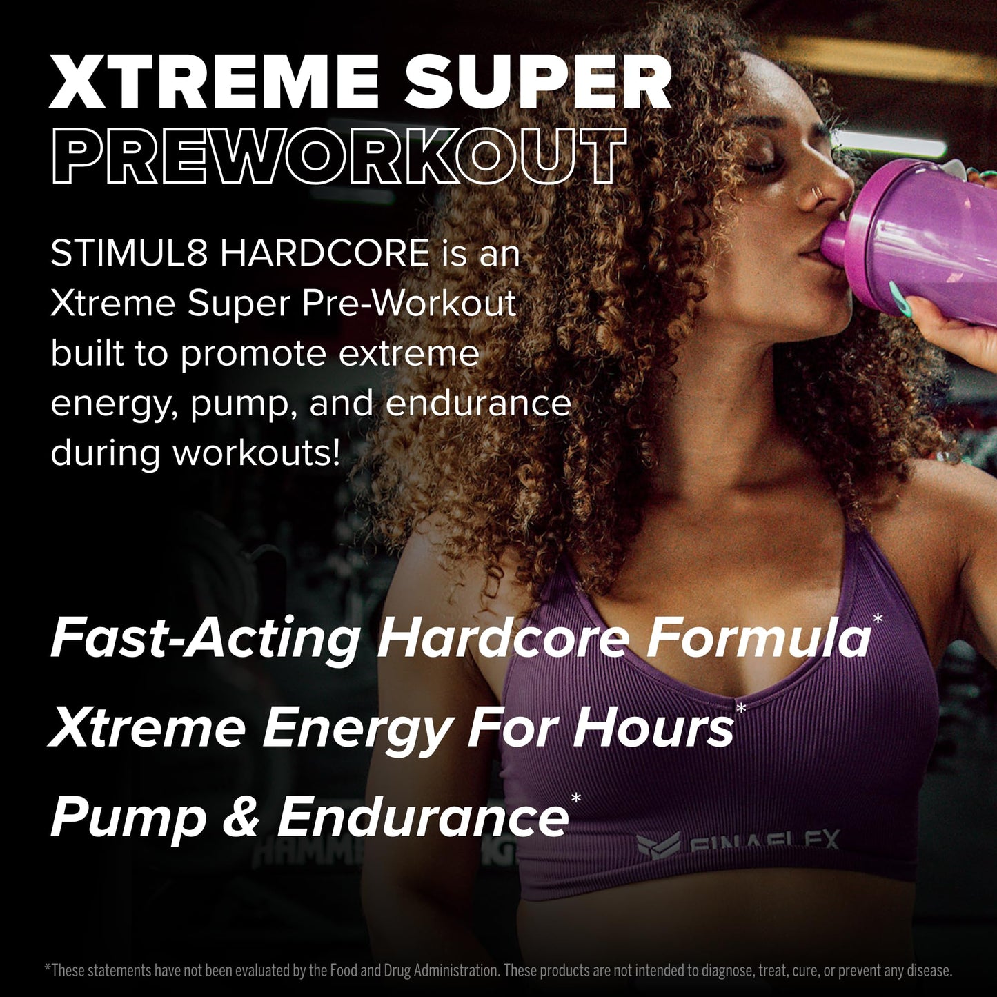 FINAFLEX STIMUL8 Hardcore, Flippin Fruit Bomb - Extreme Energy, Strength & Endurance - With Caffeine & L-Citrulline - 18.5 oz Powder