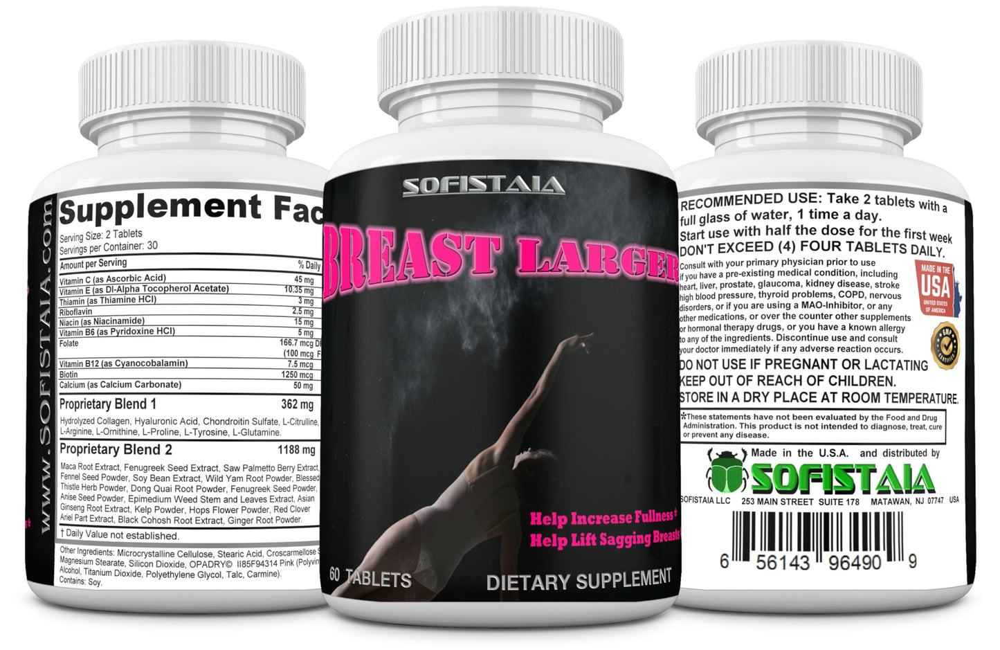 BEAUTIFYEM Breast Enhancement Formula 60 Tablets