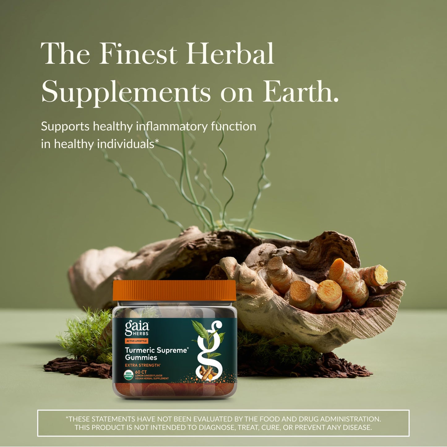 Gaia Herbs Turmeric Supreme Gummies Extra Strength, 60 Gummies