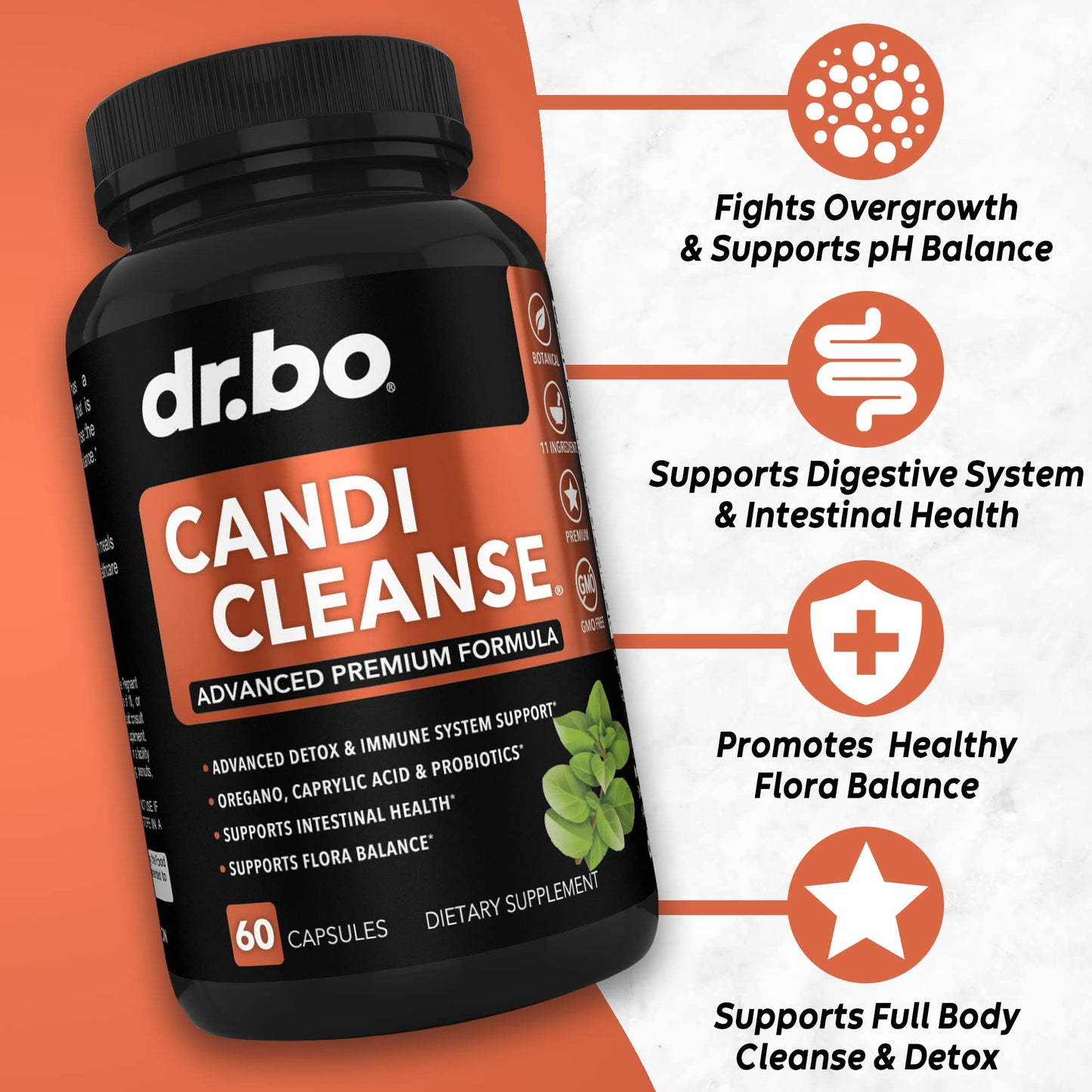 DR. BO Candi Cleanse & Oregano Oil Capsule, 1 Count