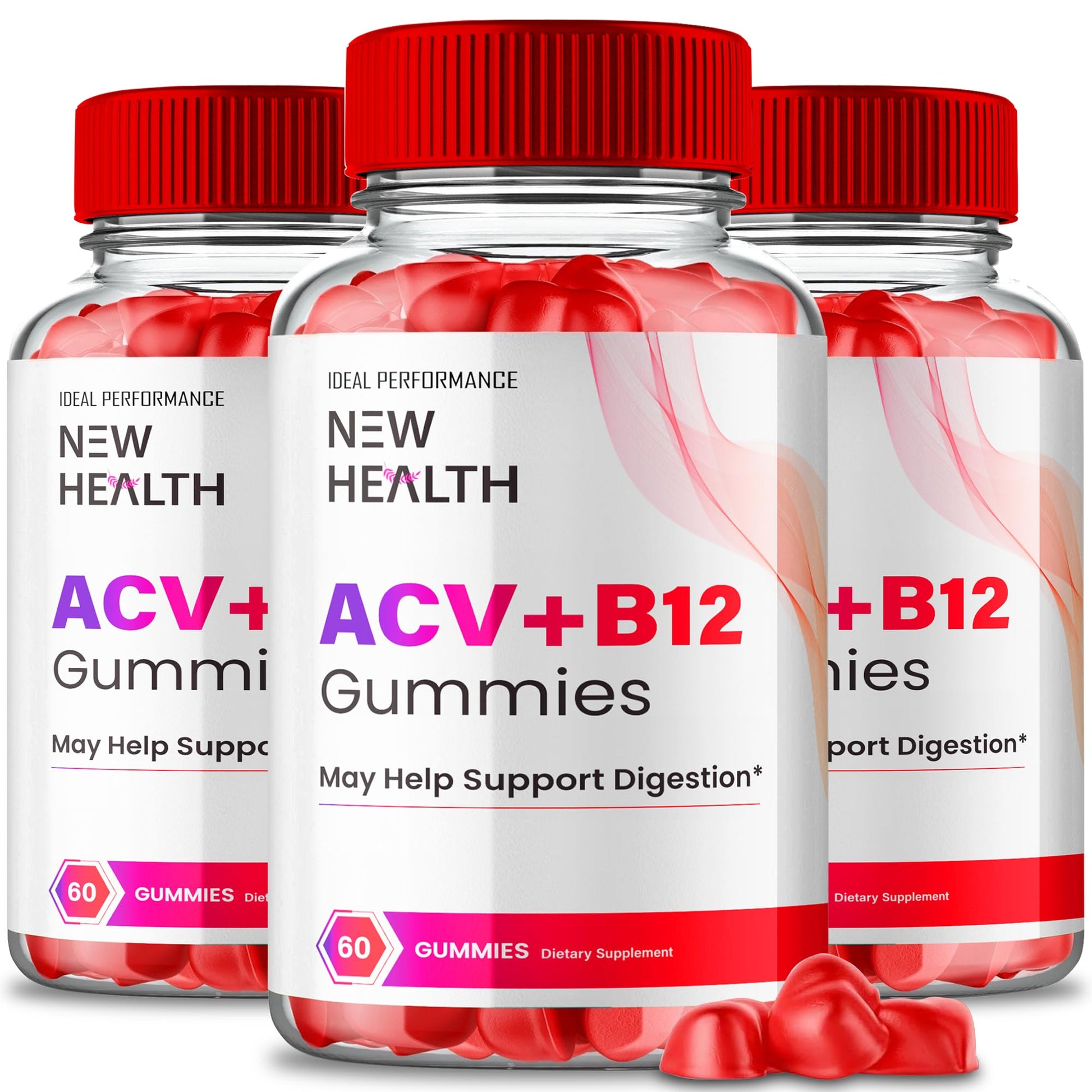 IDEAL PERFORMANCE Keto ACV Gummies 1000mg, 180 Count