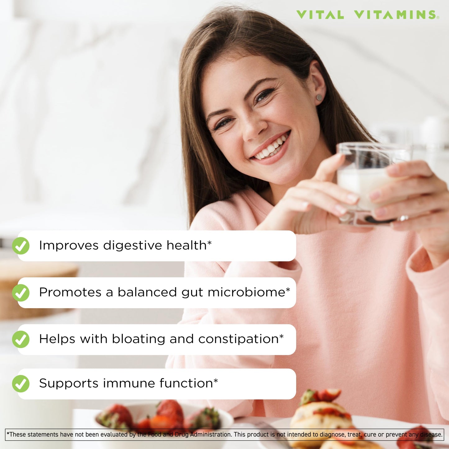 Vital Vitamins Probiotic Complex, 70 Billion CFU for Men & Women Capsule 30 Count