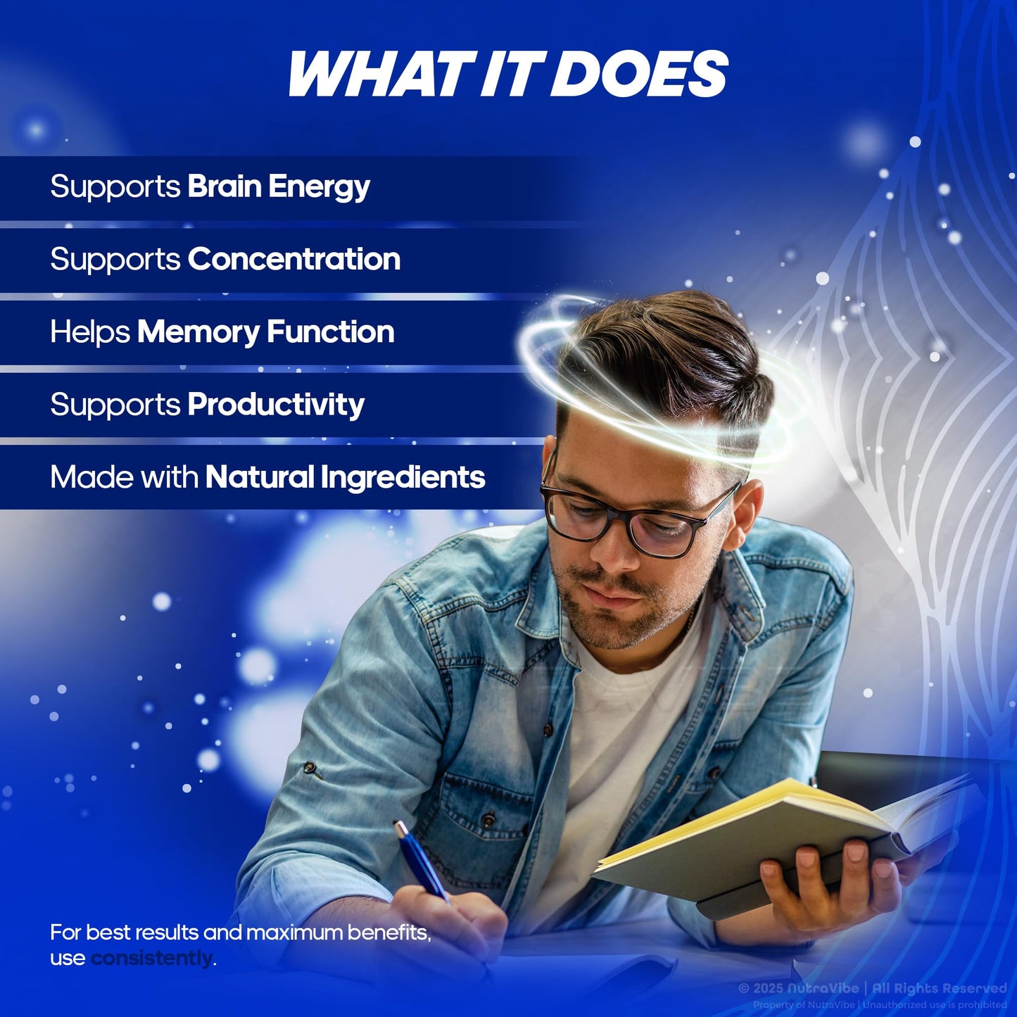 NutraVibe Mind Vault Pills Capsules 180 Capsules