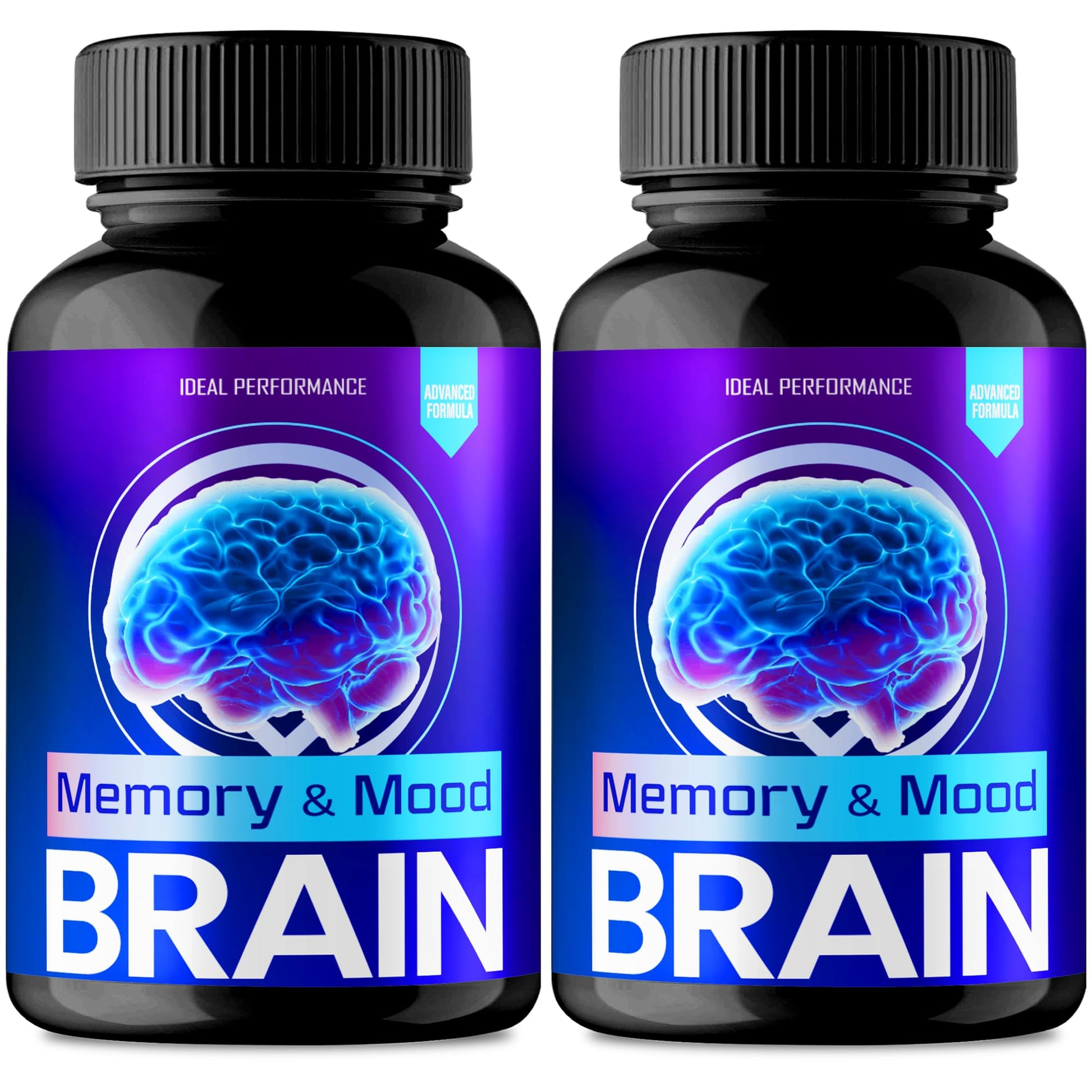 IDEAL PERFORMANCE Brain Memory and Mood Capsules, 120 Capsules