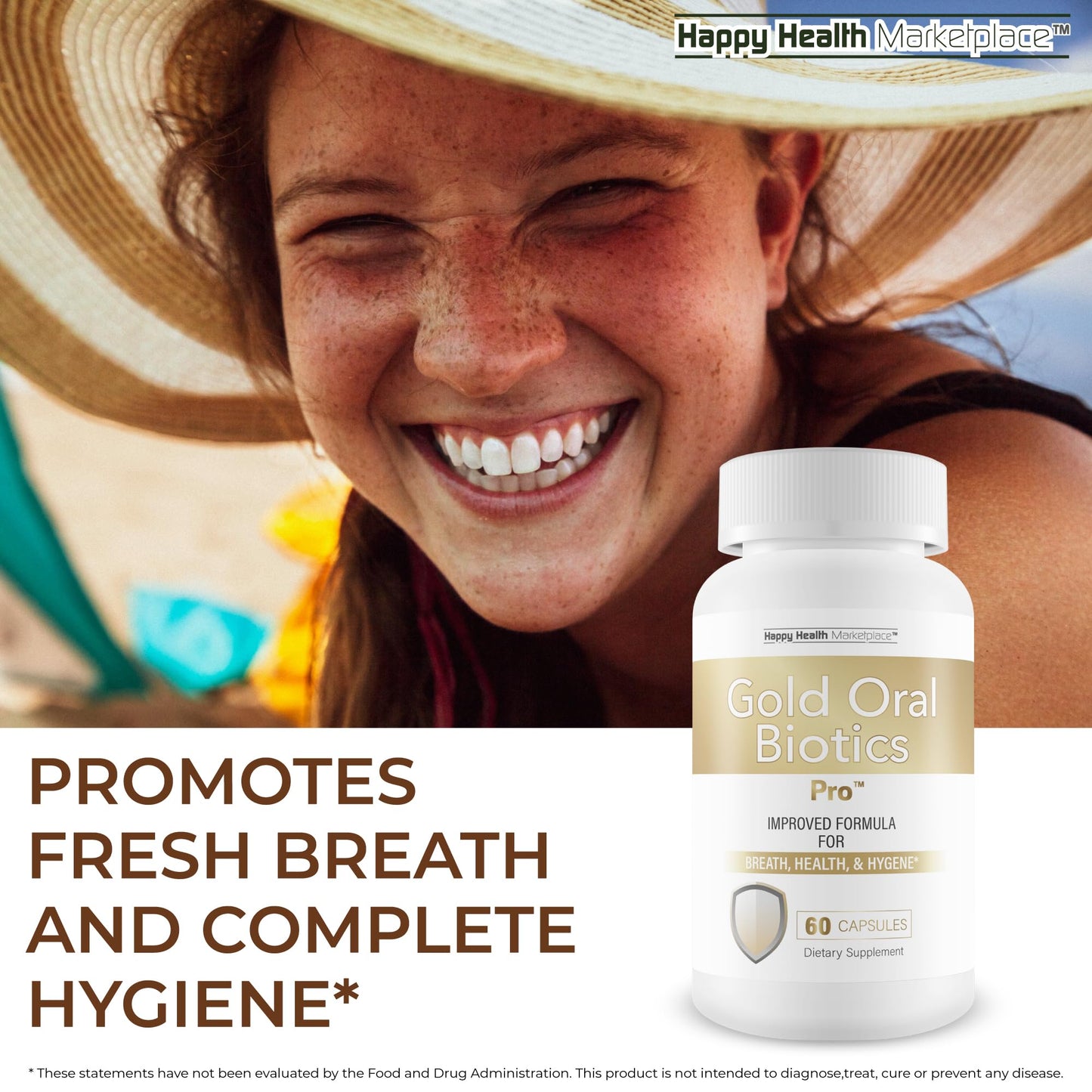 Happy Health Marketplace Gold Oral Biotics Pro Capsule 60 Count