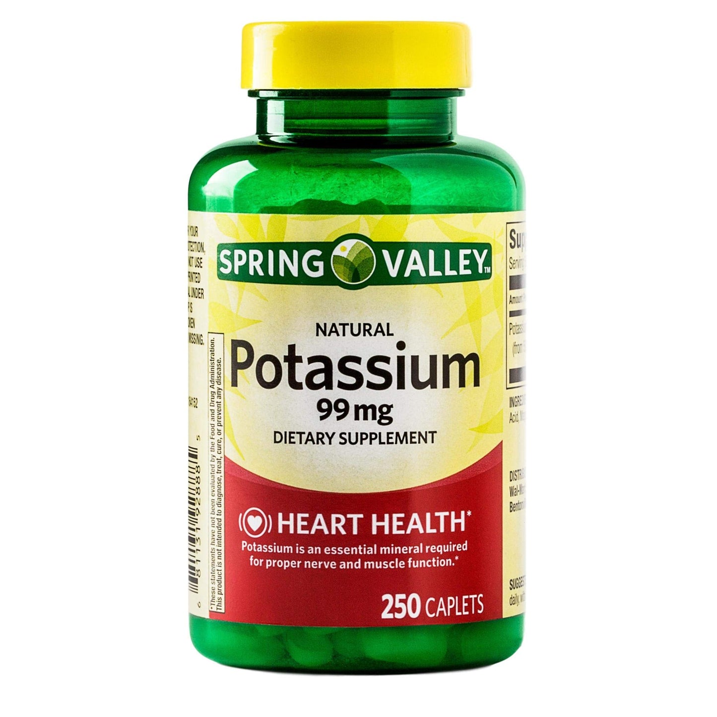 AURORASKIN Potassium Caplets for Heart, Nerve & Muscle Function Capsules, 1 Count