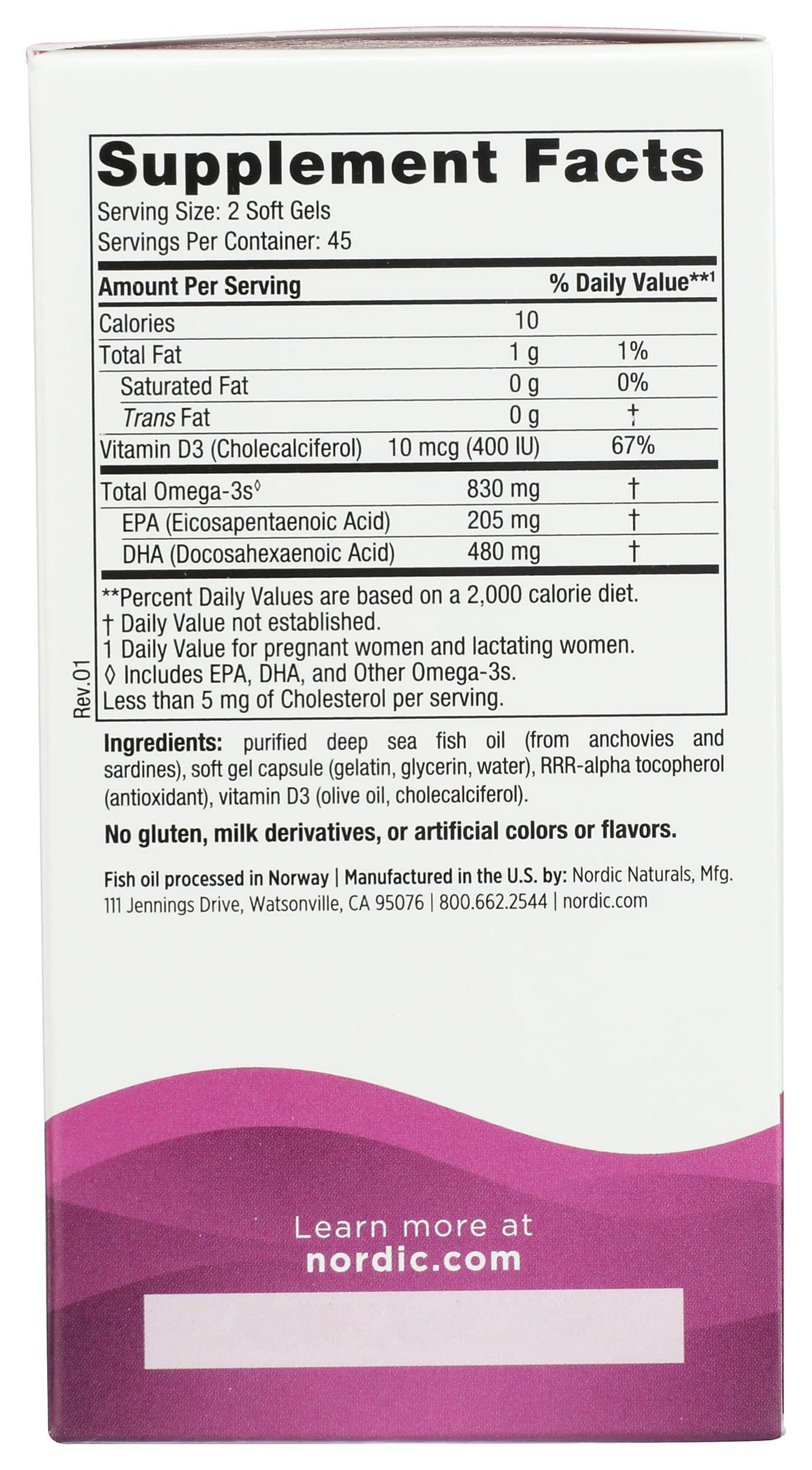 Nordic Naturals Prenatal DHA Soft Gels 90 Count