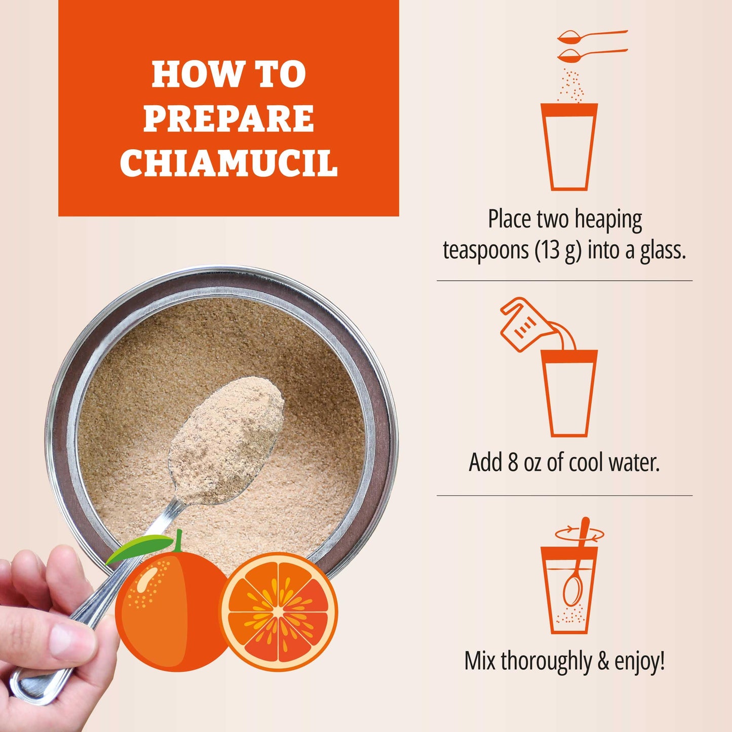 BENEXIA Chiamucil Prebiotic Chia & Inulin Fiber Powder 36.7 oz