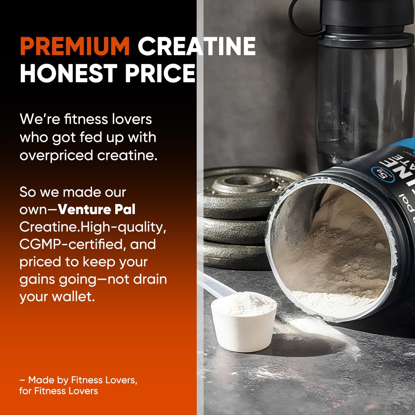 Venture Pal Creatine Monohydrate Powder 13.4 oz