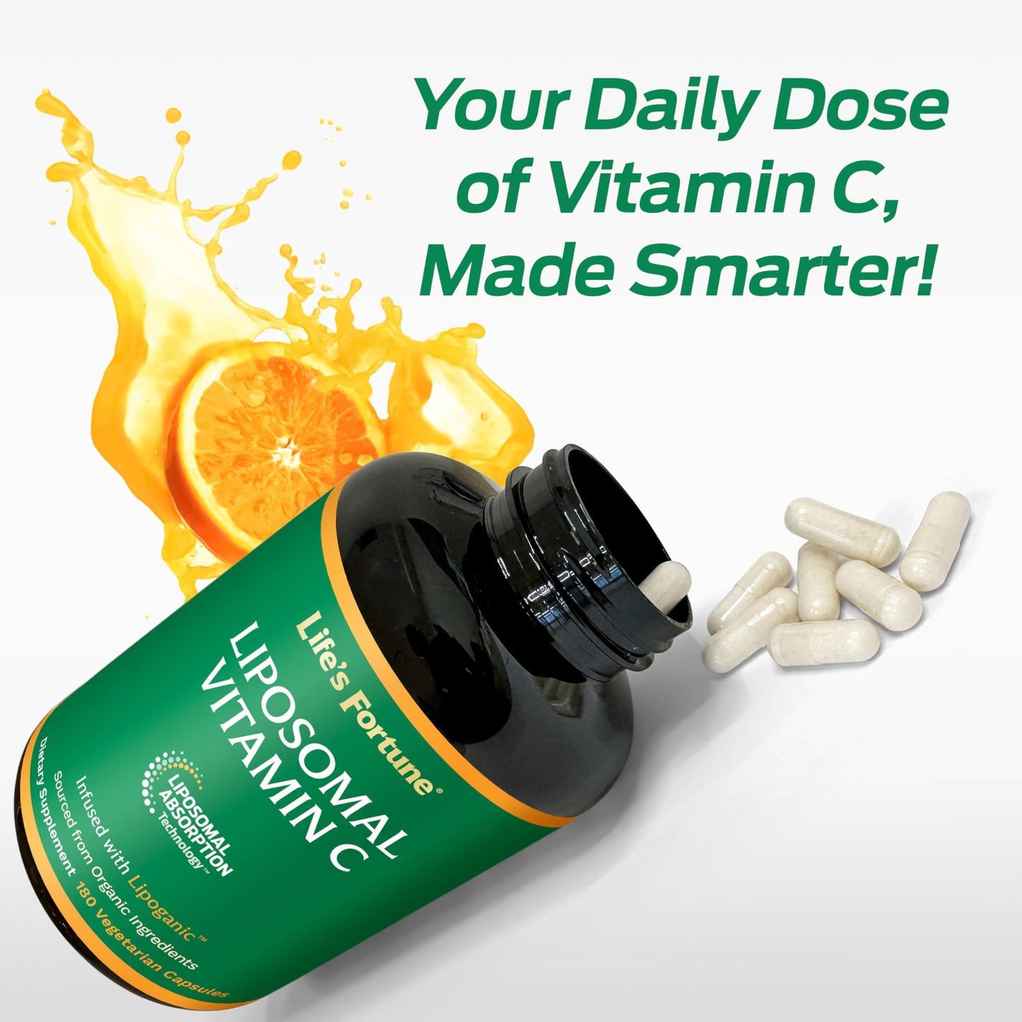 Life's Fortune Liposomal Vitamin C 2100 mg, 180 Capsules