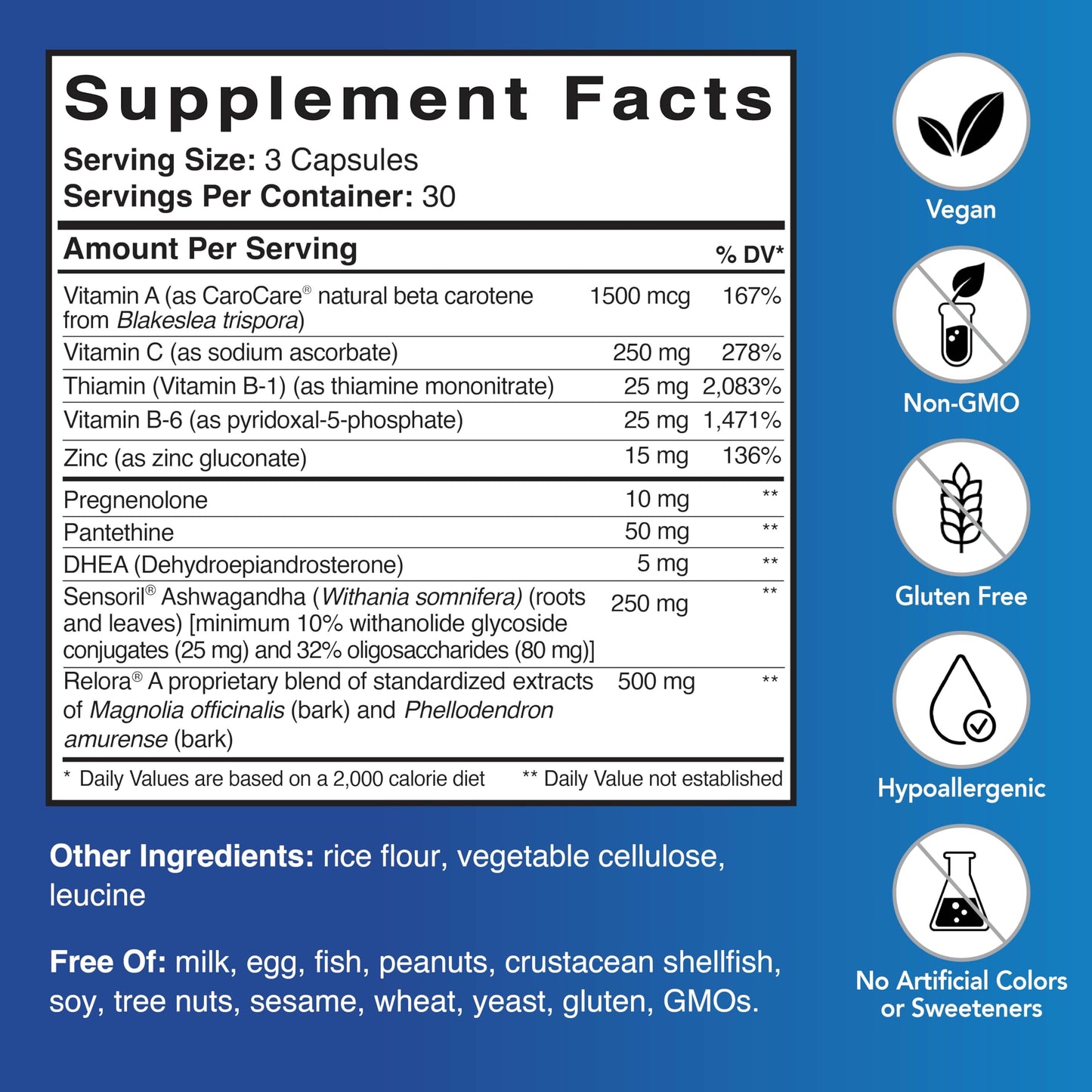 Patient One Adrenal D-Stress Capsules, 90 Capsules