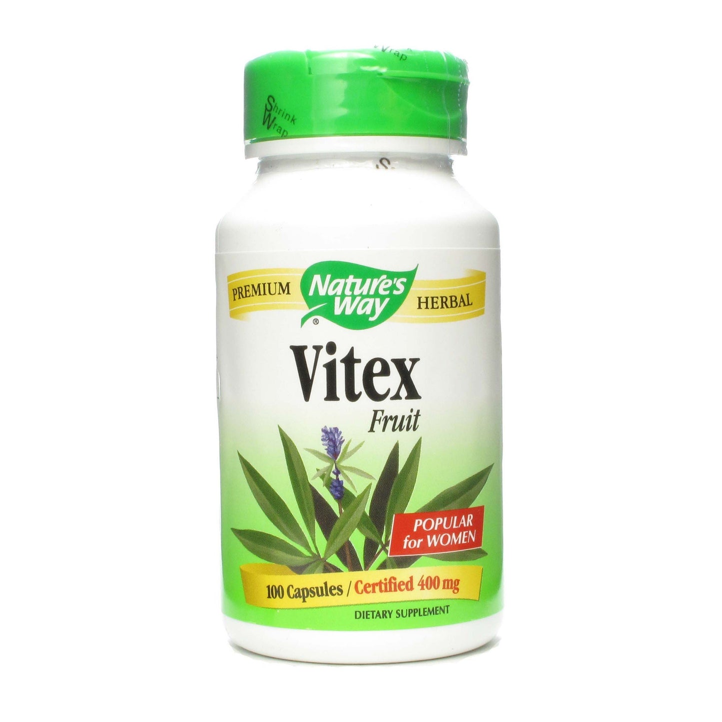Nature's Way Vitex Fruit Capsule 400 mg, 100 Capsules