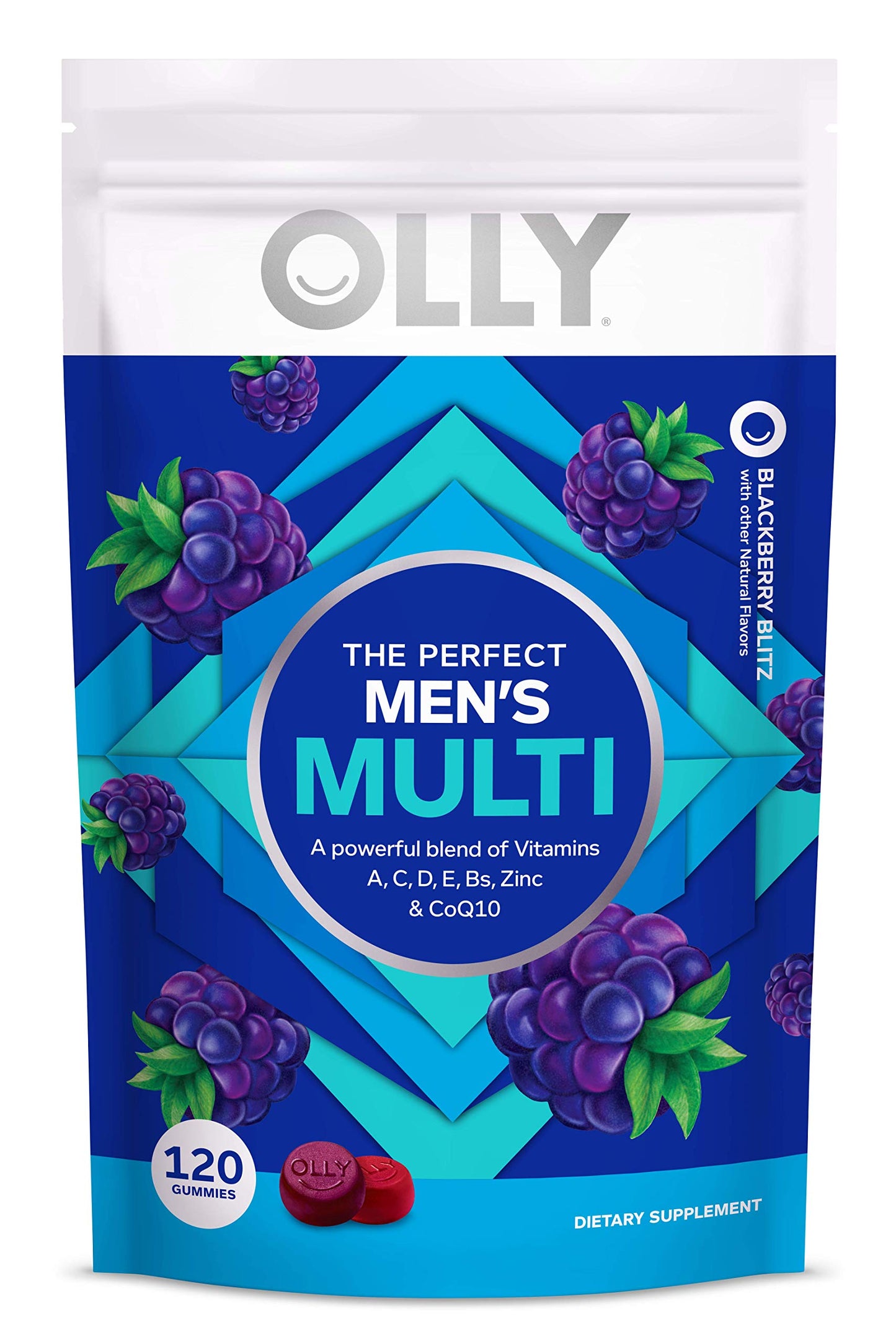 OLLY Hello Happy Gummy Worms Mood Support with Vitamin D and Saffron, Multivitamin Gummies, 210 Count