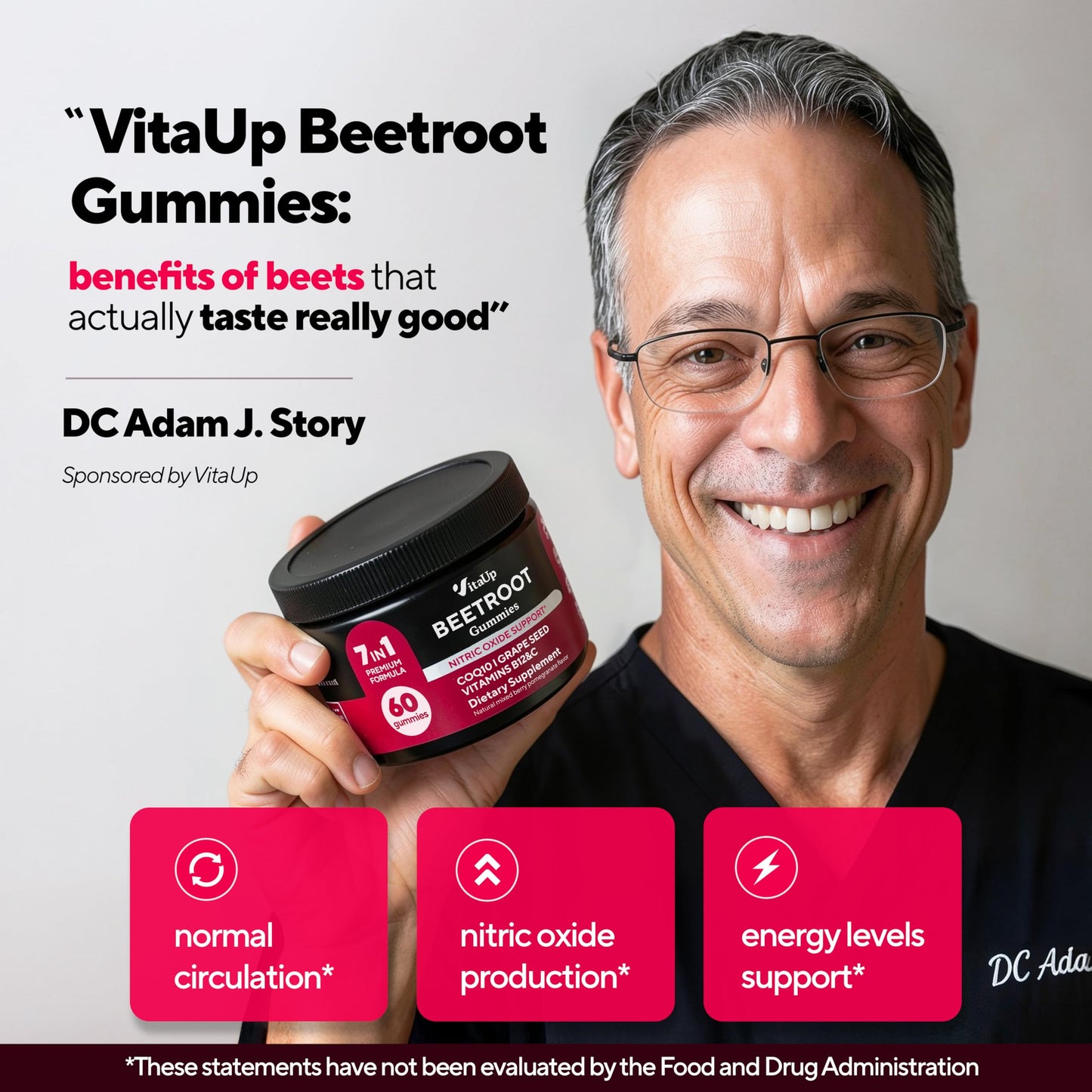 VitaUp Beet Root Gummies 60 Count